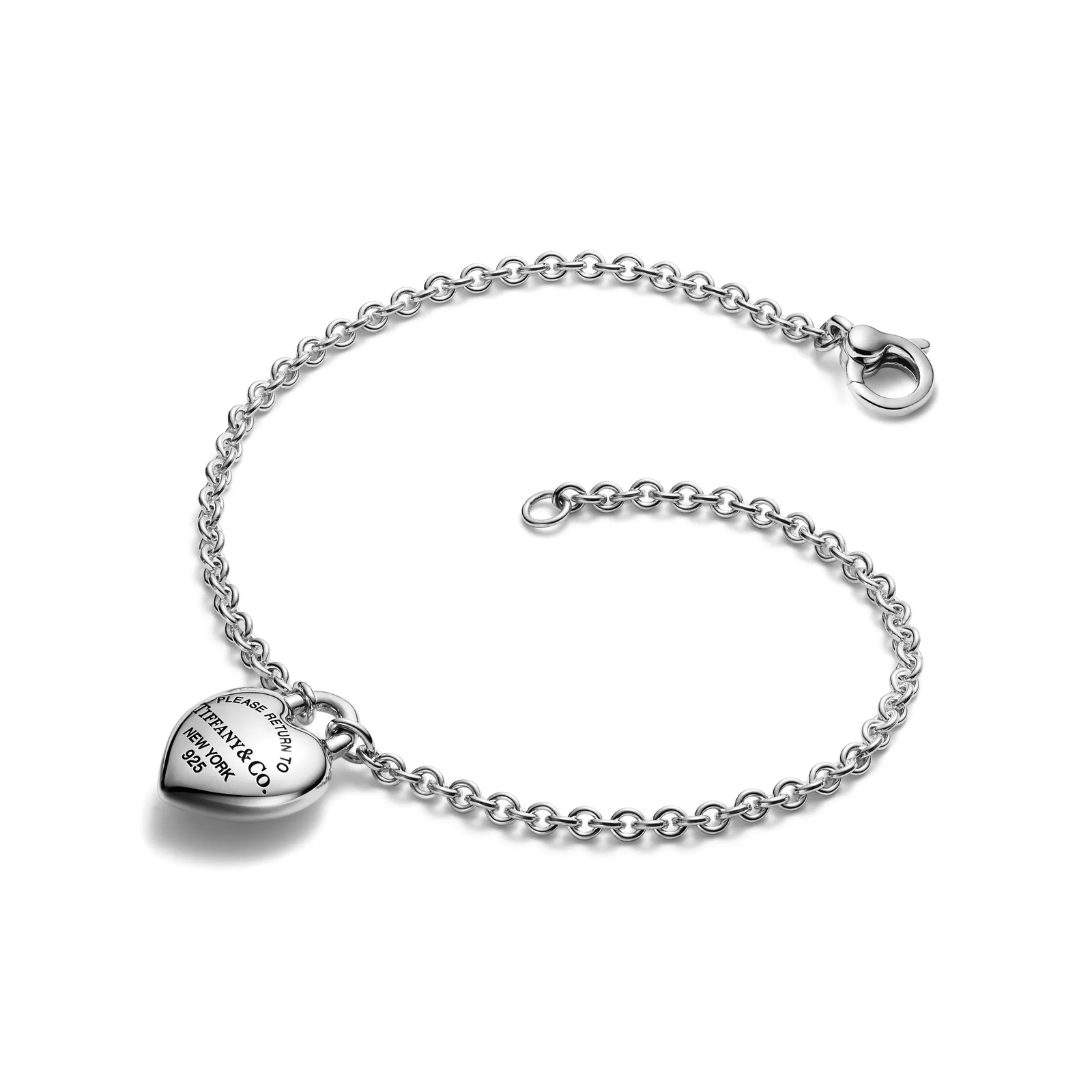 Full Heart Bracelet in Sterling Silver