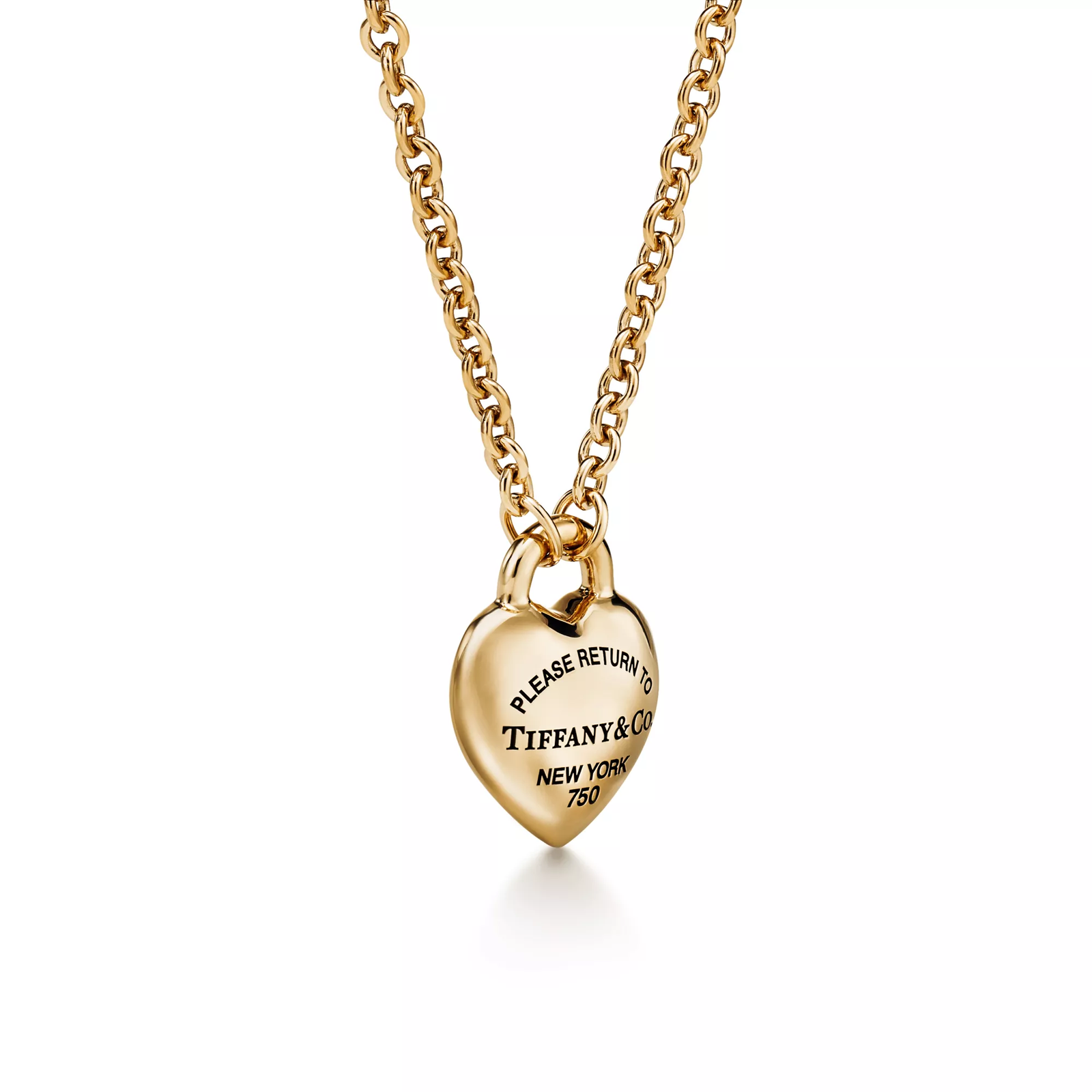 Full Heart Pendant in Yellow Gold