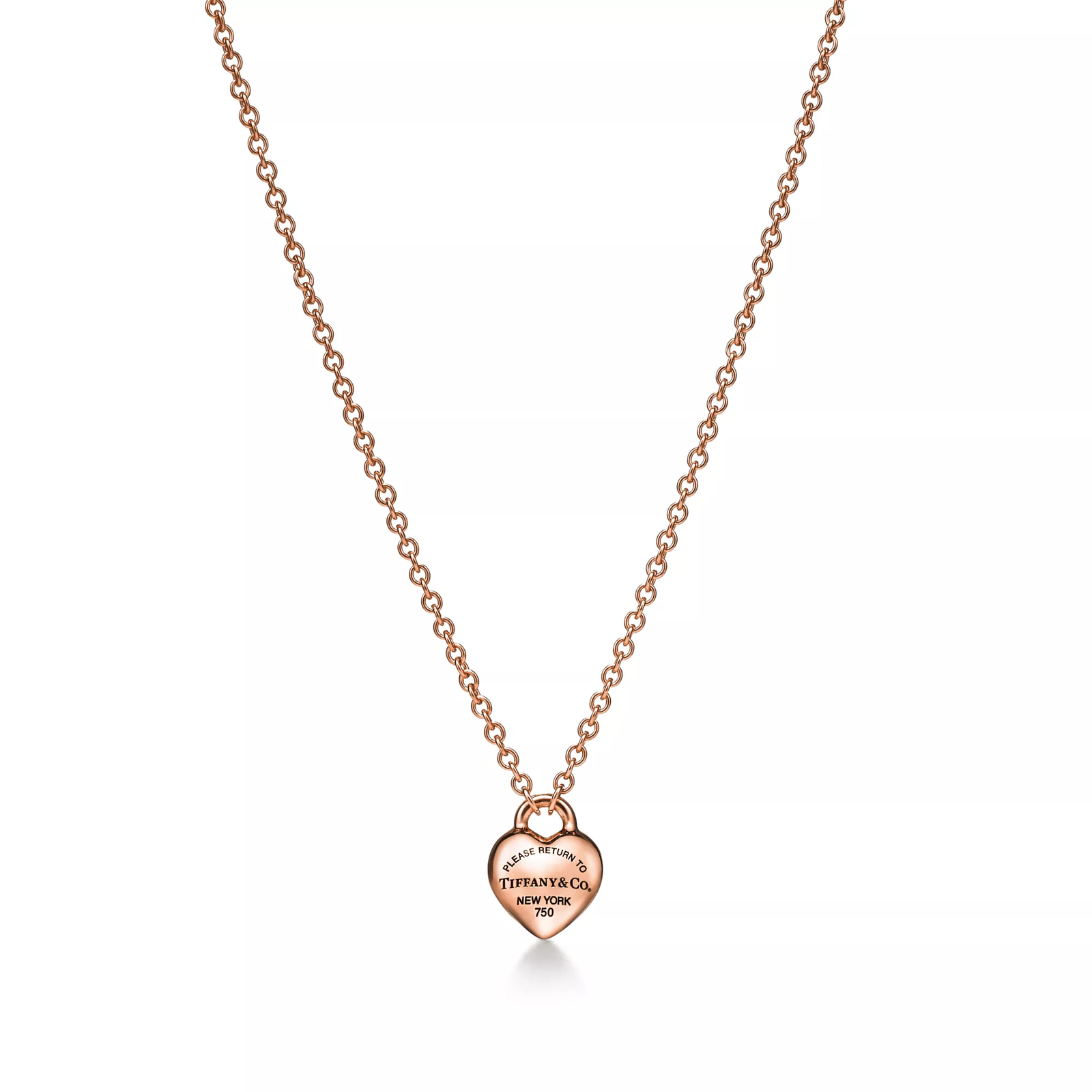 Full Heart Pendant in Rose Gold