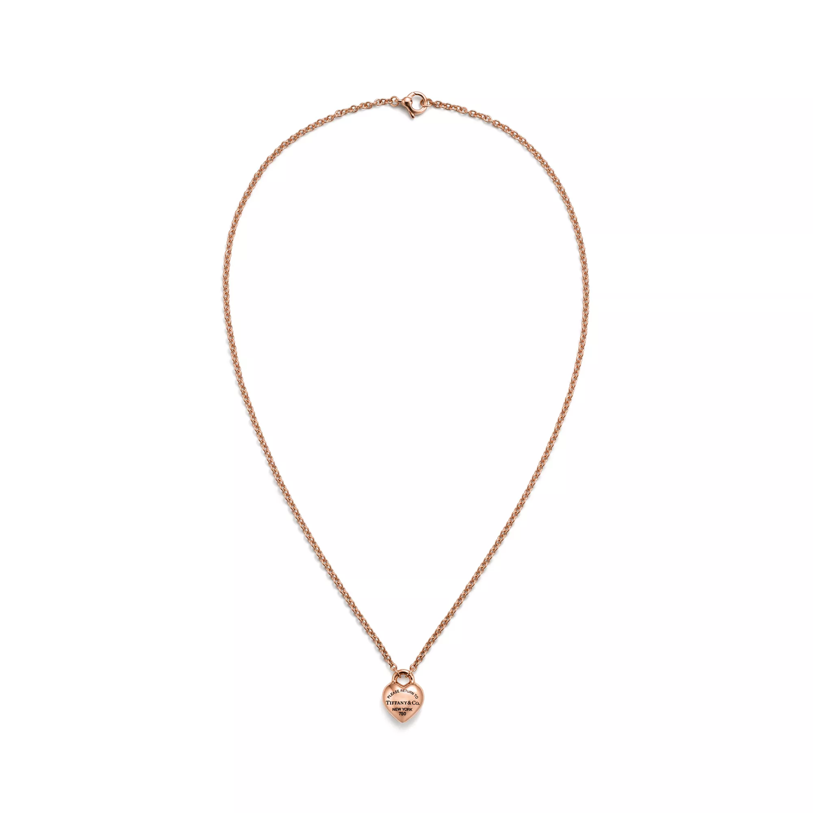 Full Heart Pendant in Rose Gold