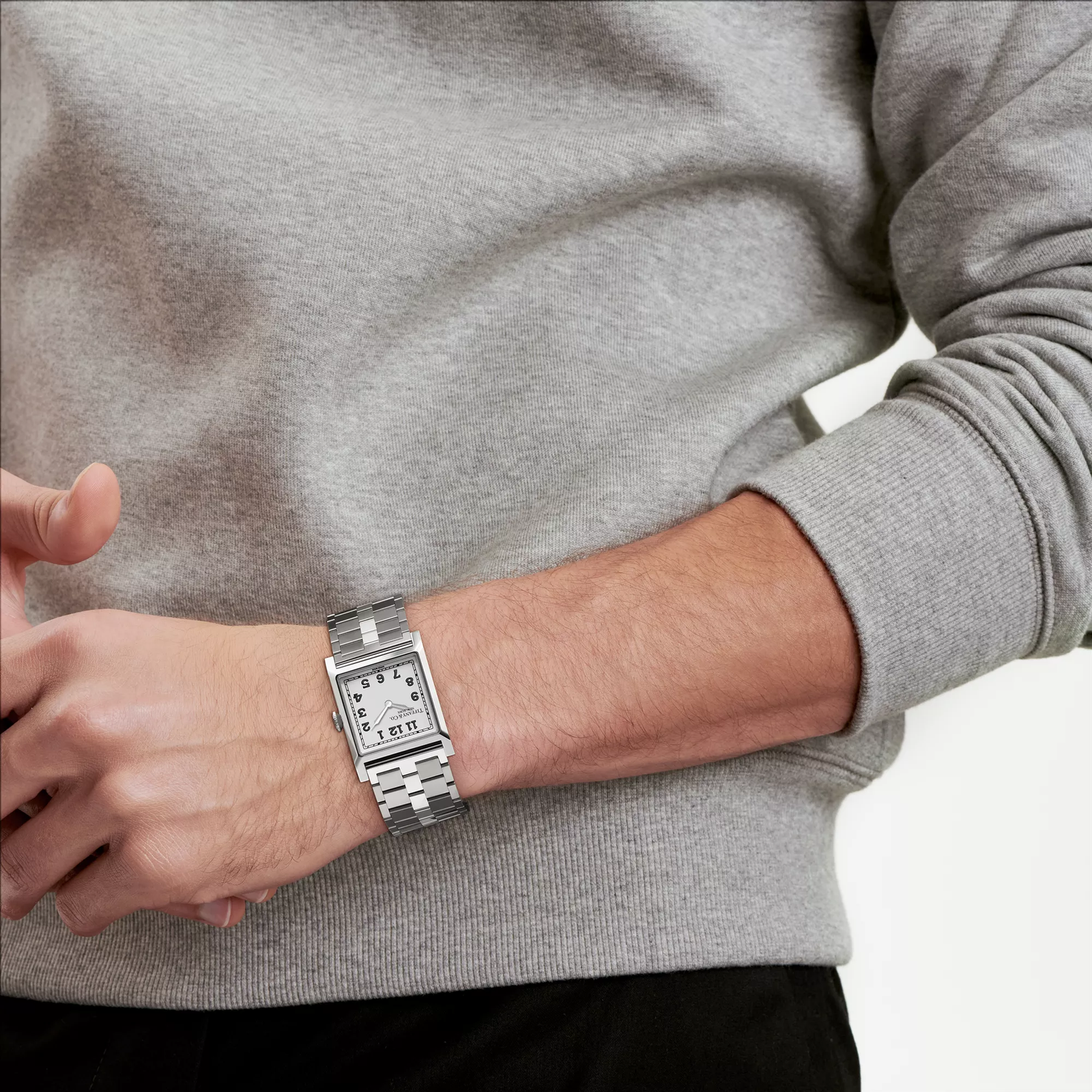 27 mm Watch in Steel with a White Dial