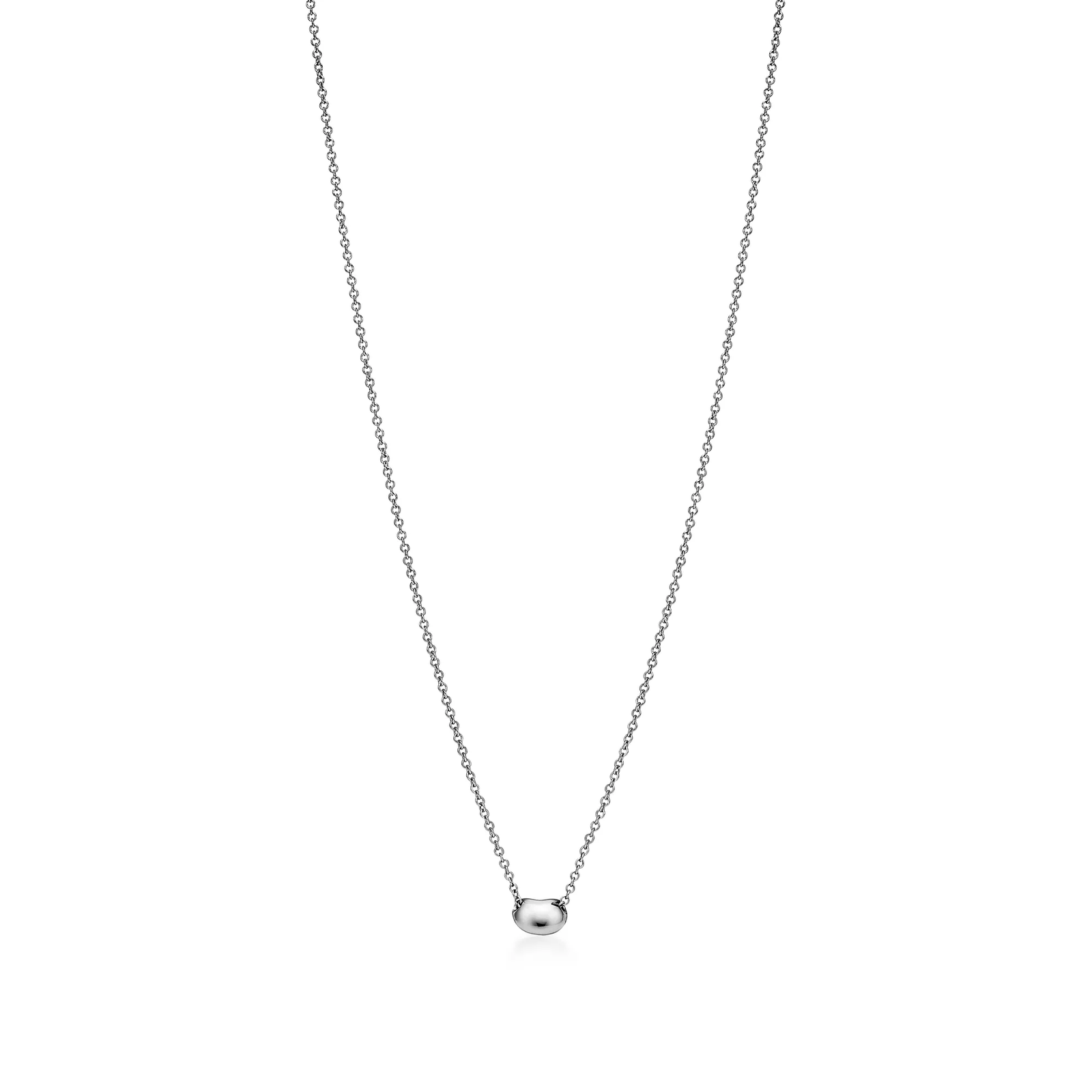 Bean design Pendant in Platinum with Diamonds