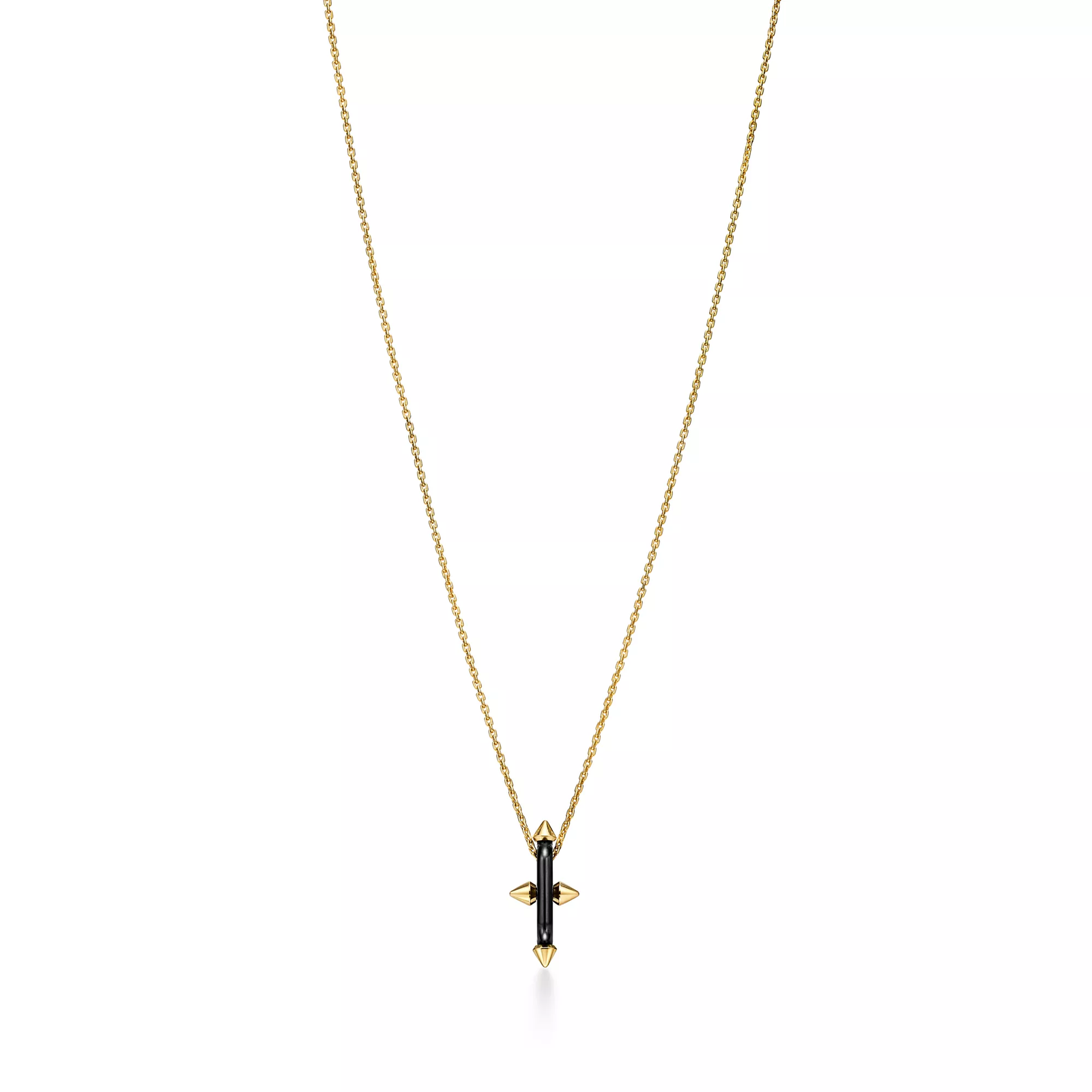 Pendant in Titanium and Yellow Gold