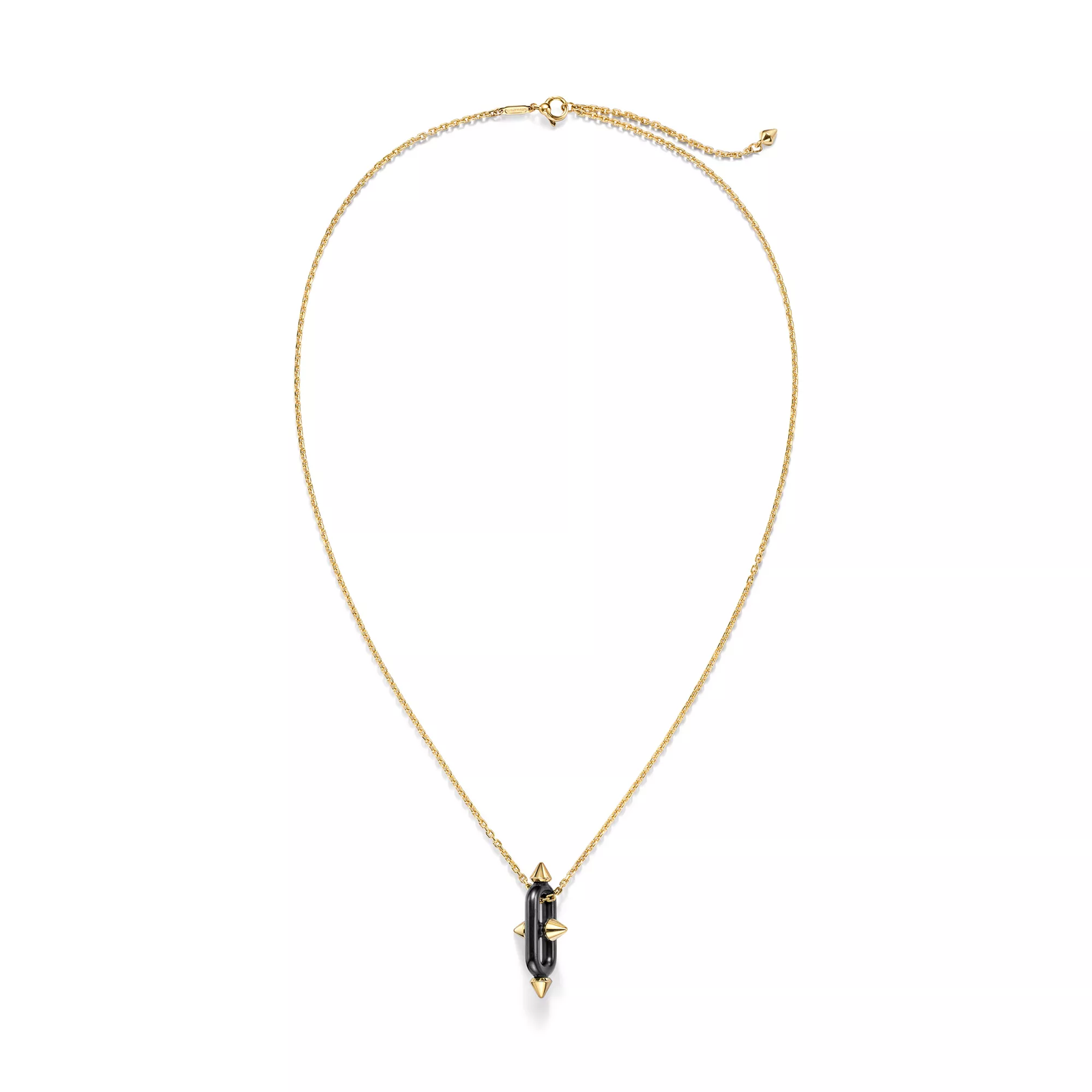 Pendant in Titanium and Yellow Gold