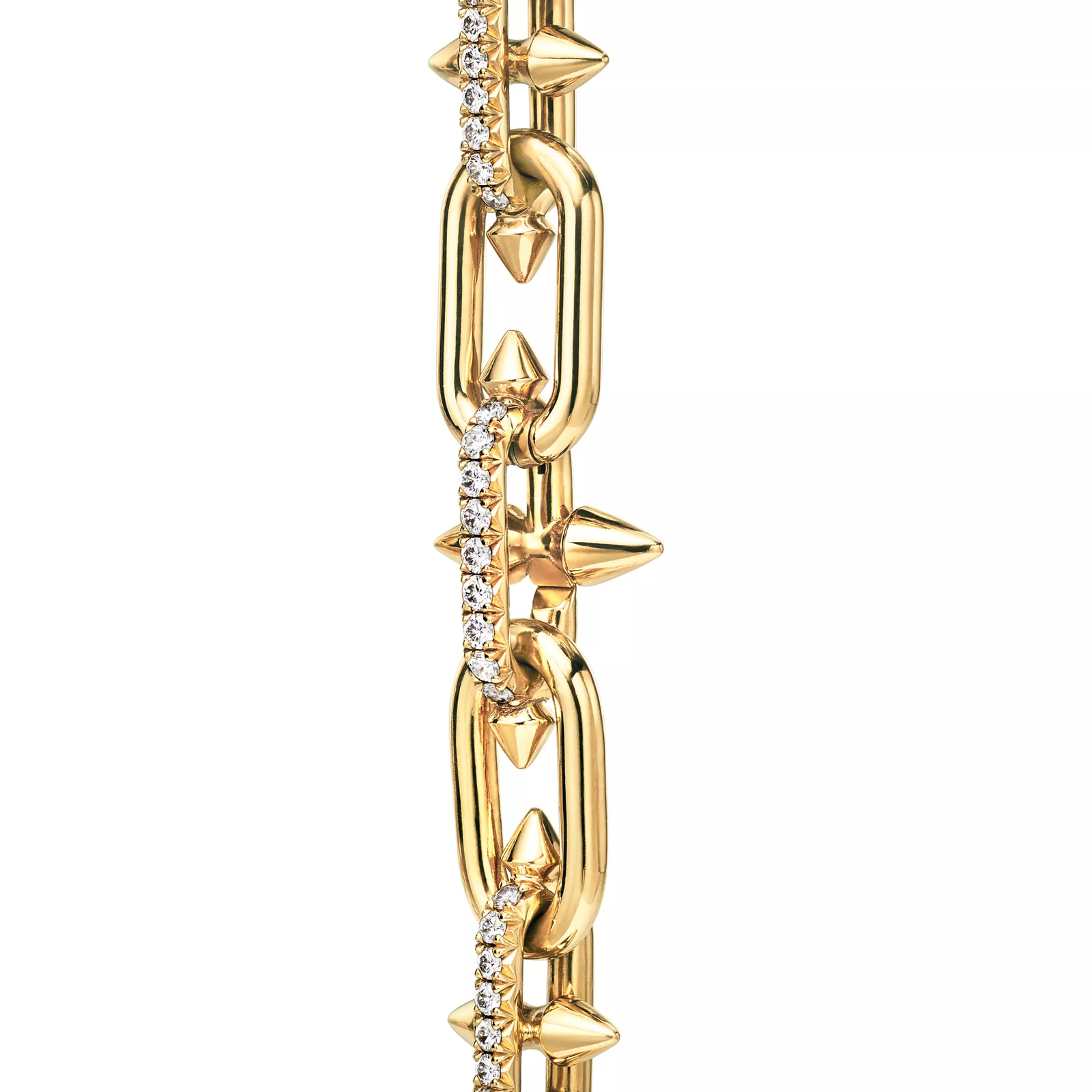 Necklace in Yellow Gold with Diamonds