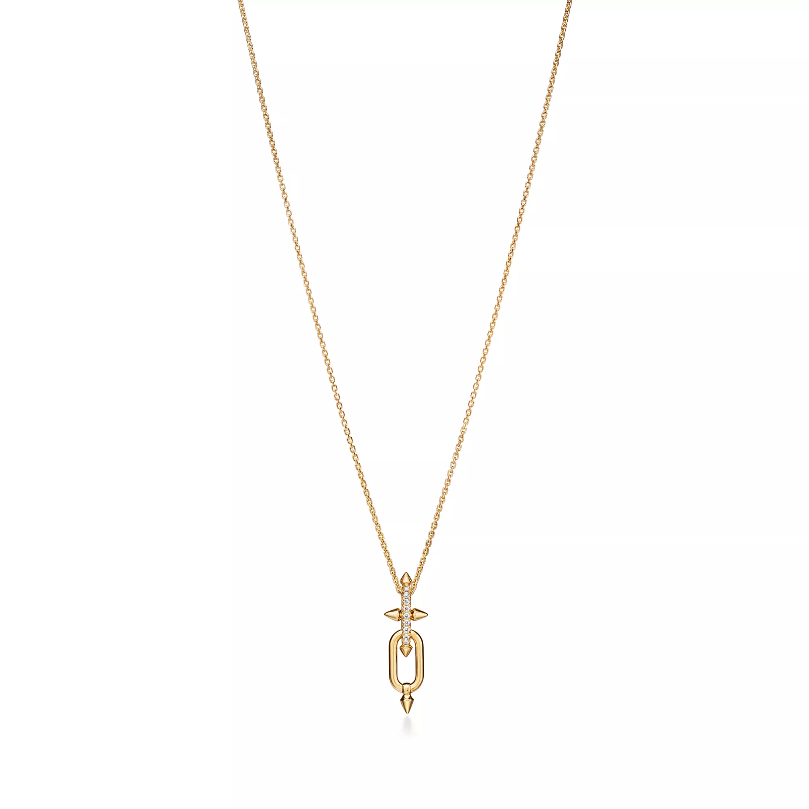 Pendant in Yellow Gold with Diamonds