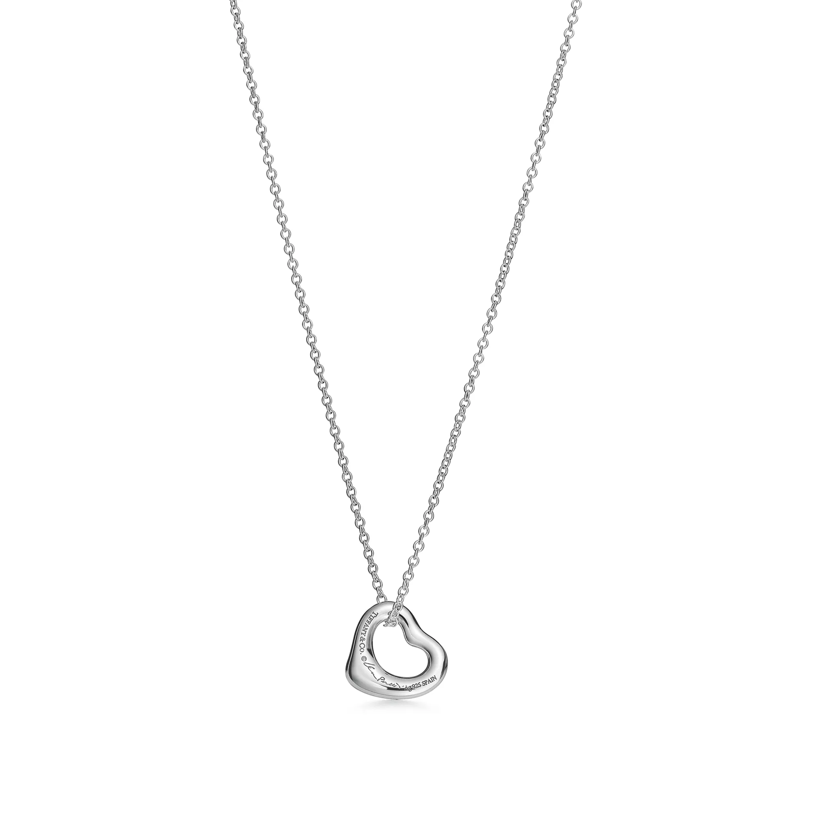 Open Heart Pendant and Earrings Set in Sterling Silver