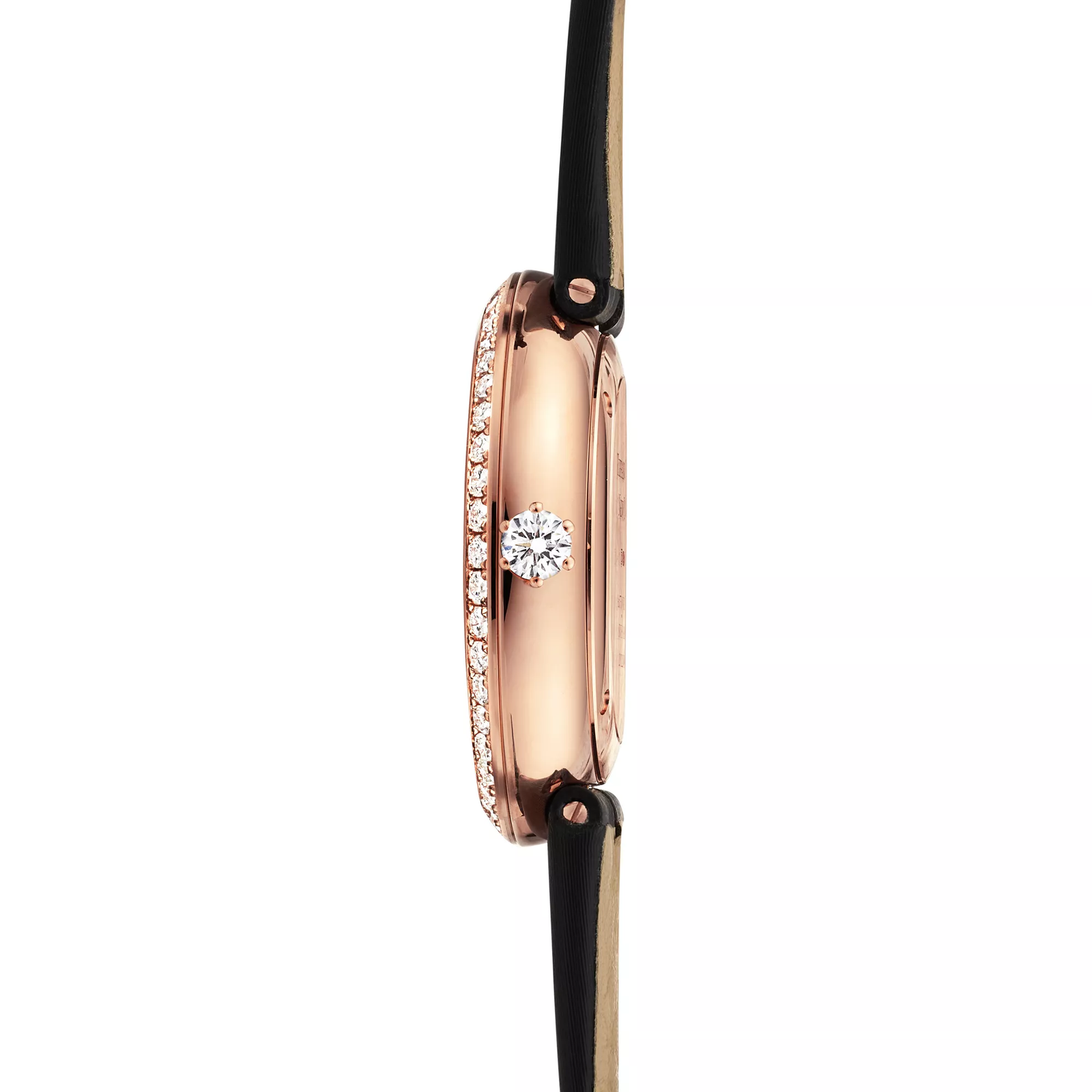 32 mm Round Watch in Rose Gold with Diamonds