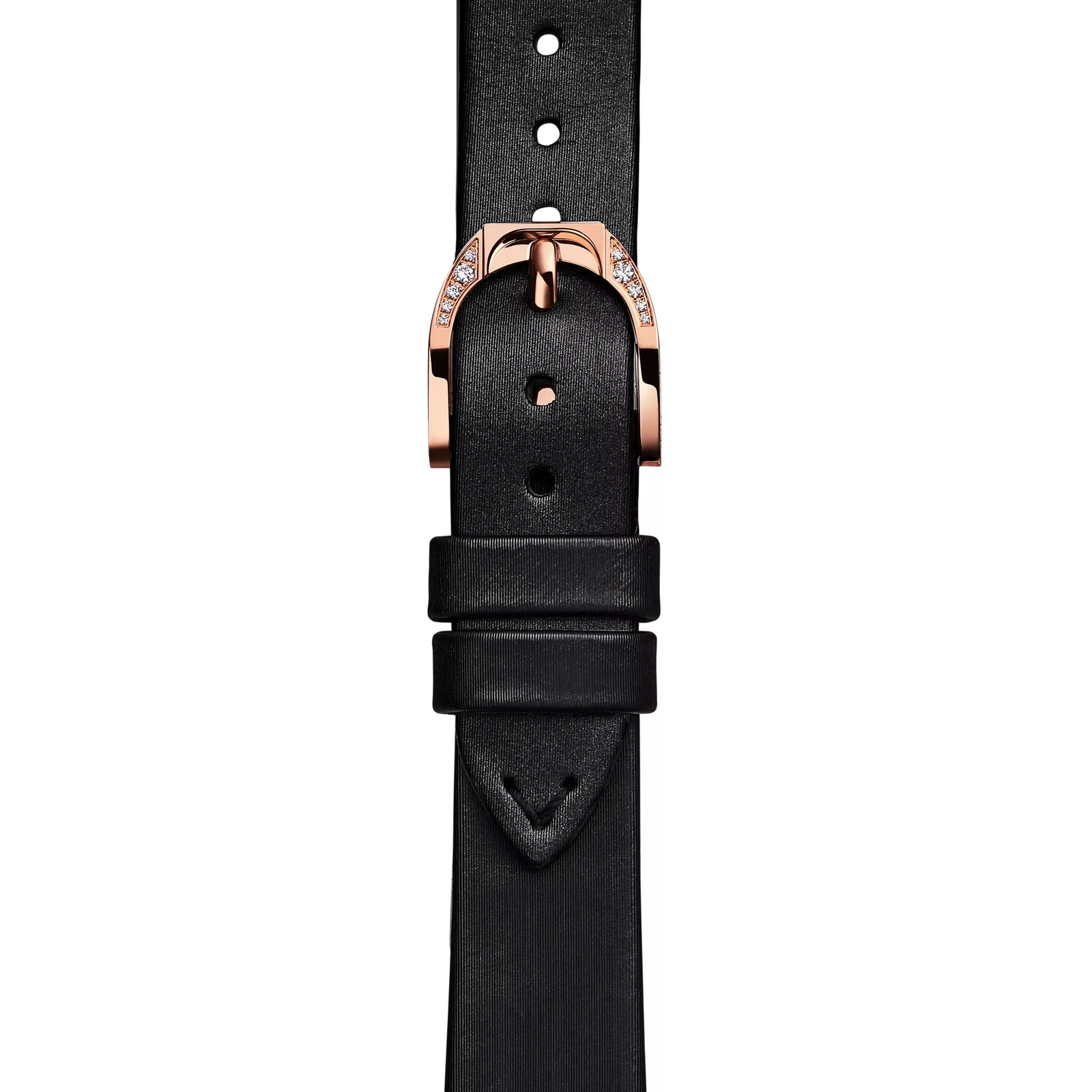 28 MM Cushion-shaped Watch in Rose Gold with Diamonds