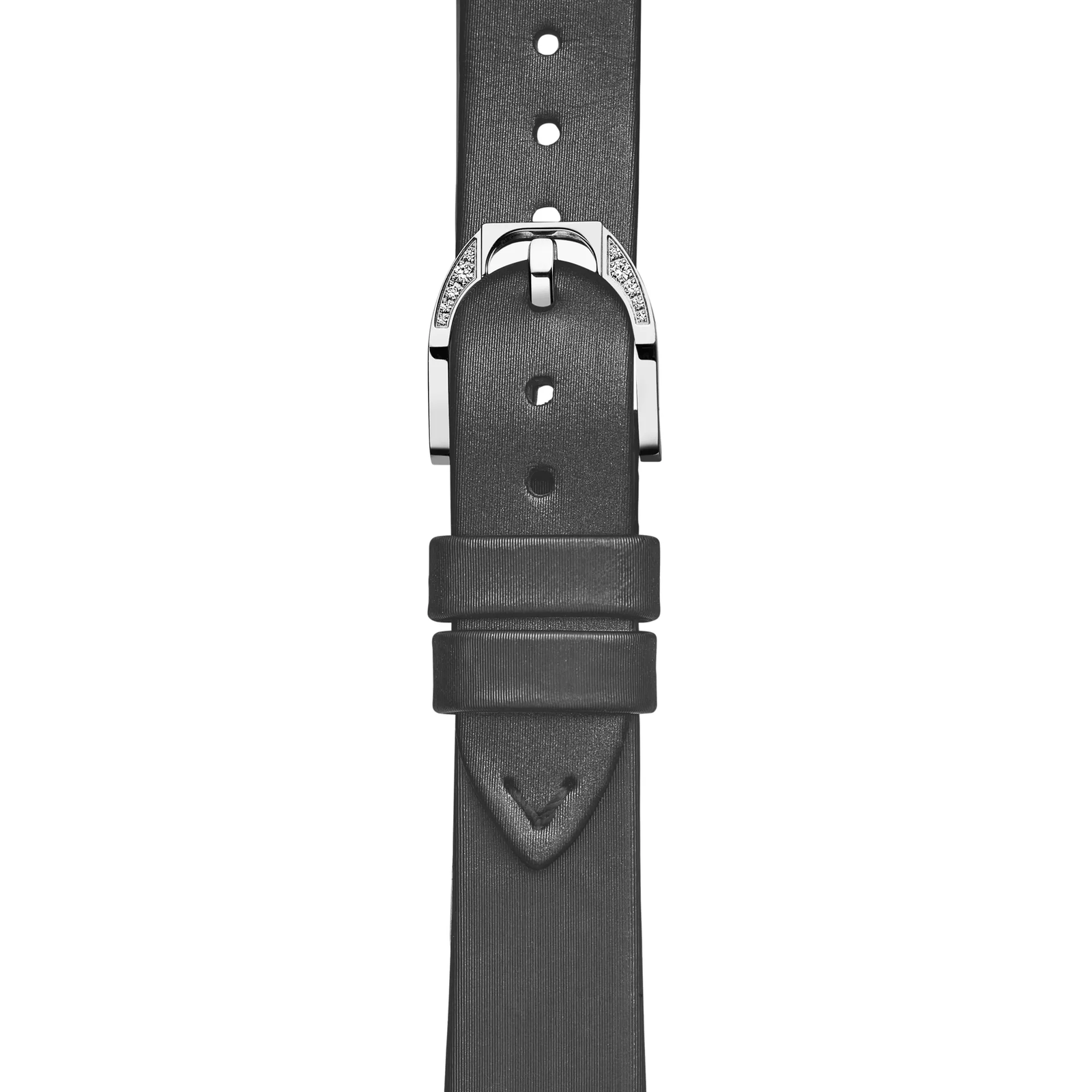 28 MM Cushion-shaped Watch in White Gold with Diamonds