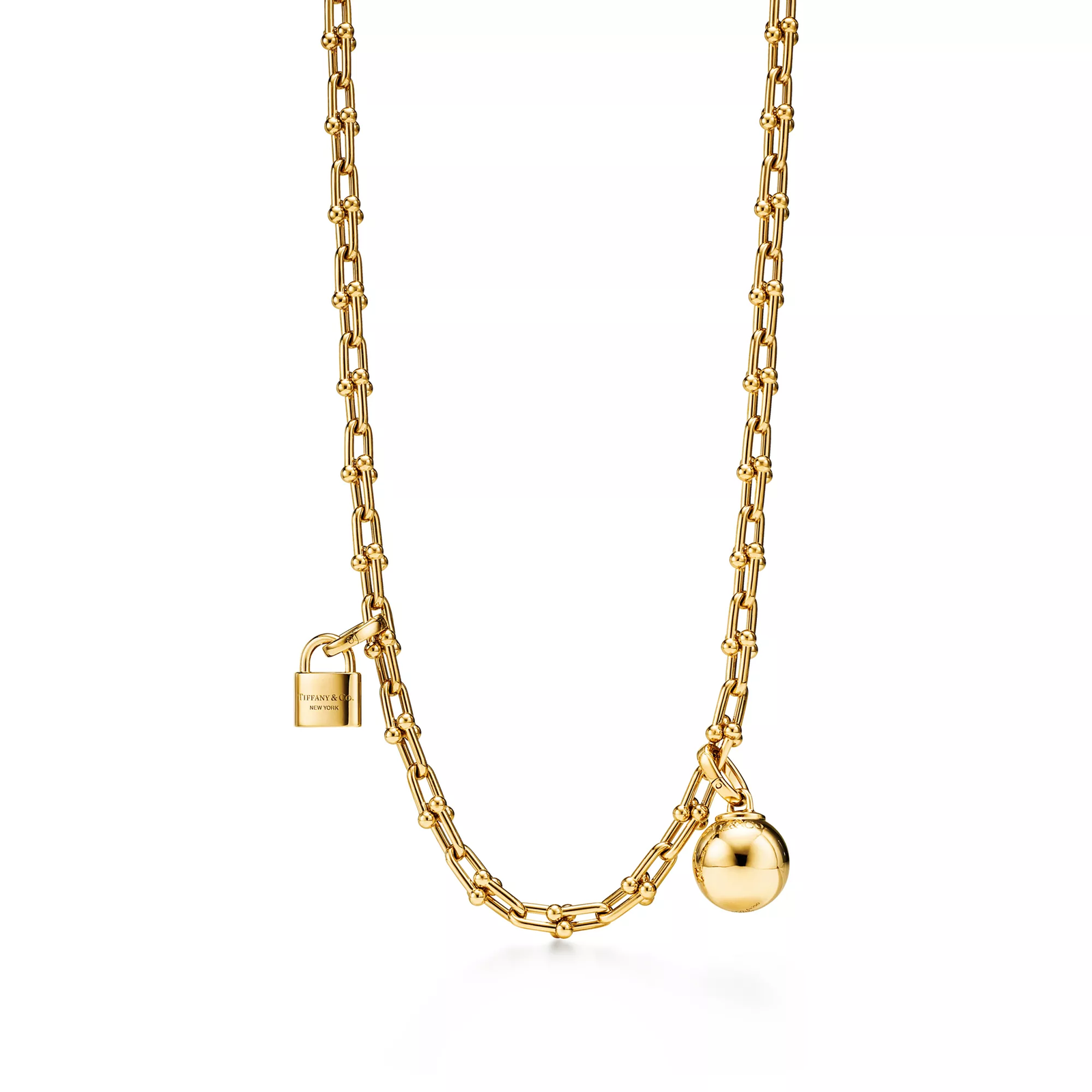 Small Single Wrap Necklace in Yellow Gold
