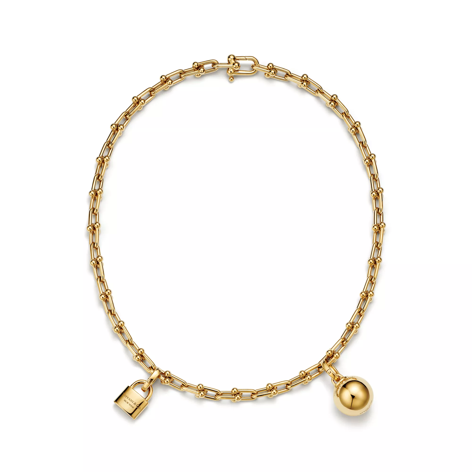 Small Single Wrap Necklace in Yellow Gold