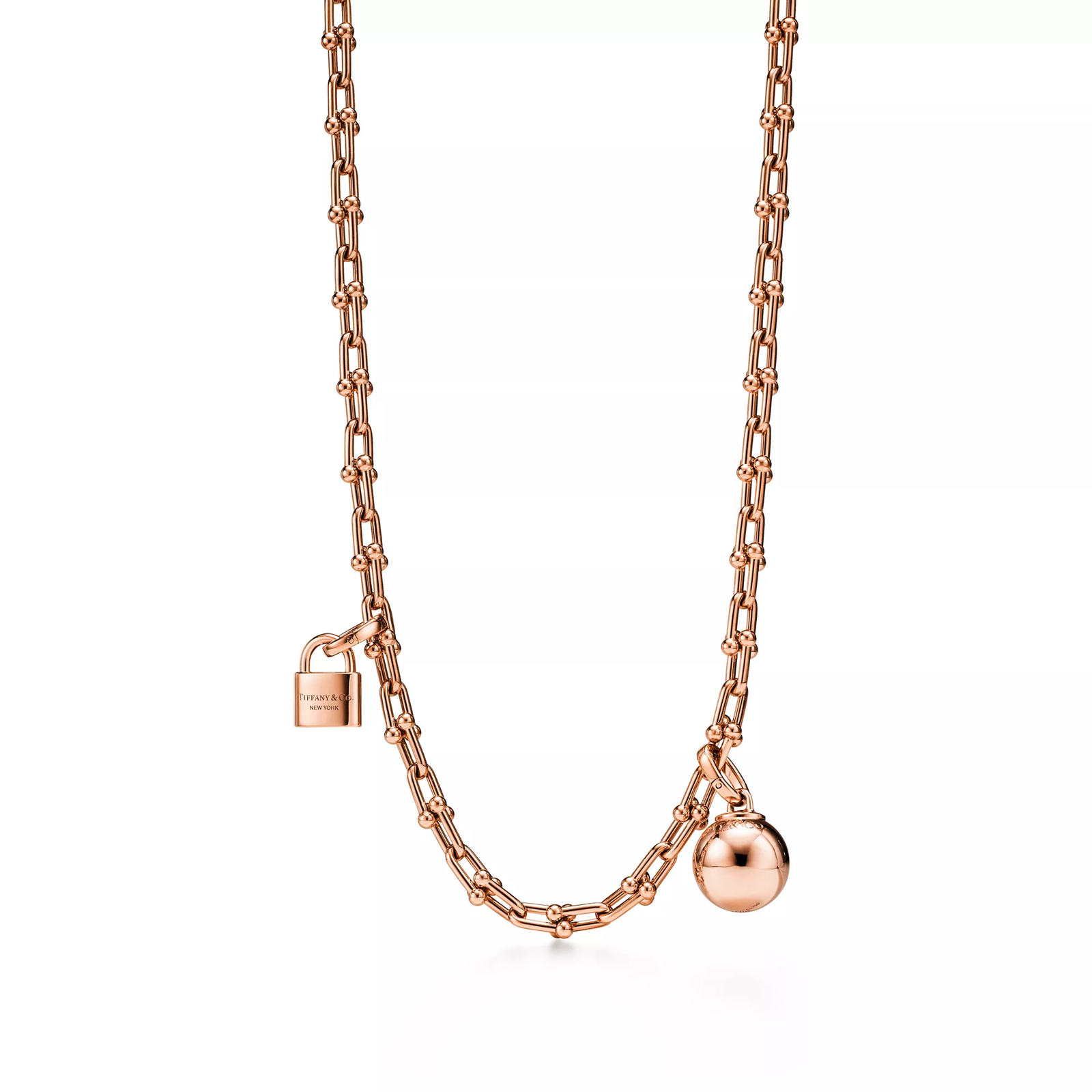 Small Single Wrap Necklace in Rose Gold