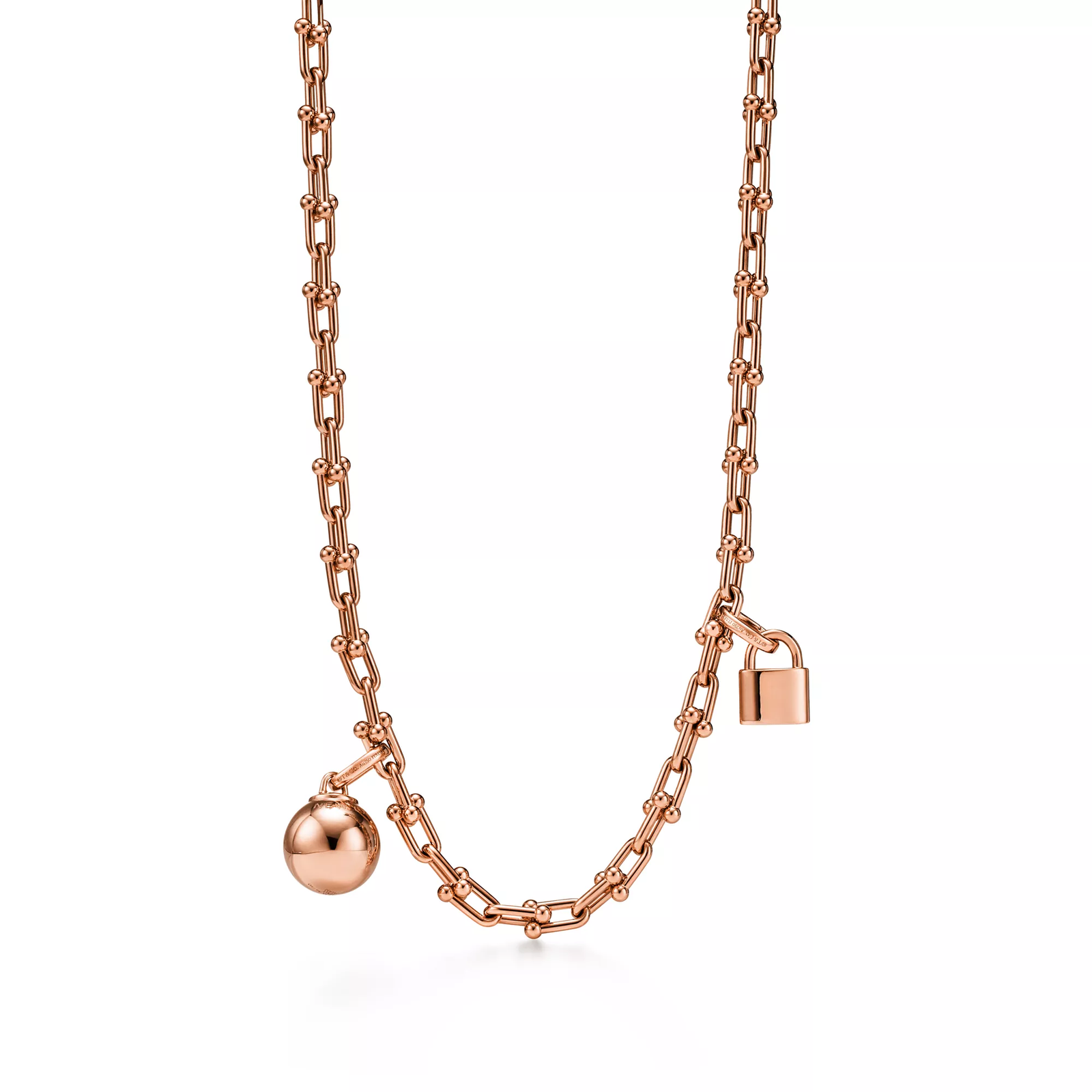 Small Single Wrap Necklace in Rose Gold