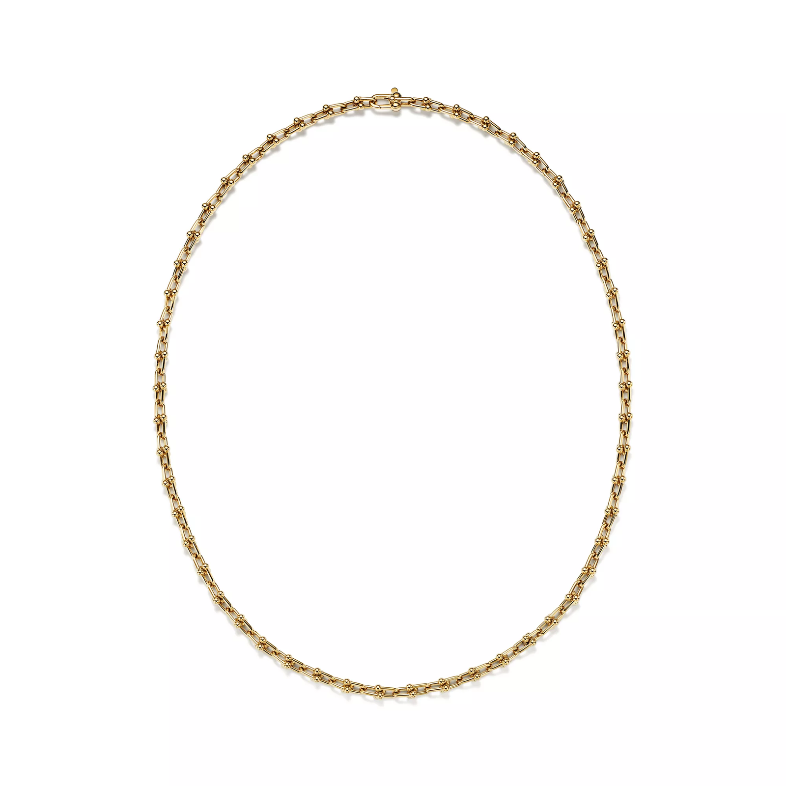 Micro Link Necklace in Yellow Gold