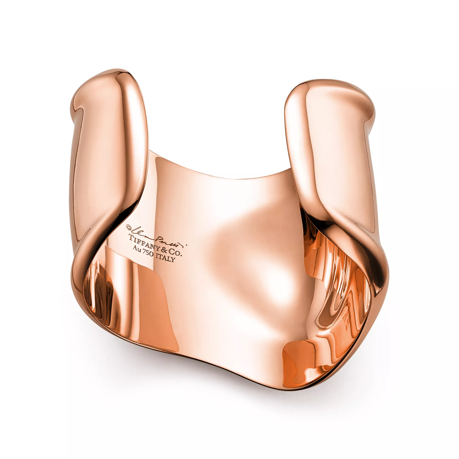 Medium Bone Cuff in Rose Gold, 61 mm Wide