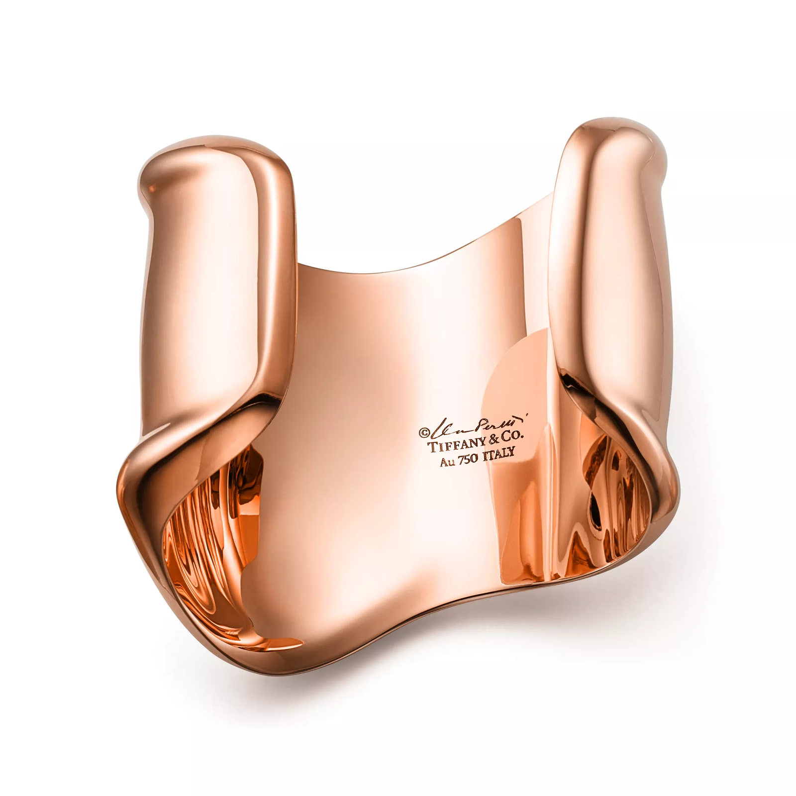 Medium Bone Cuff in Rose Gold, 61 mm Wide