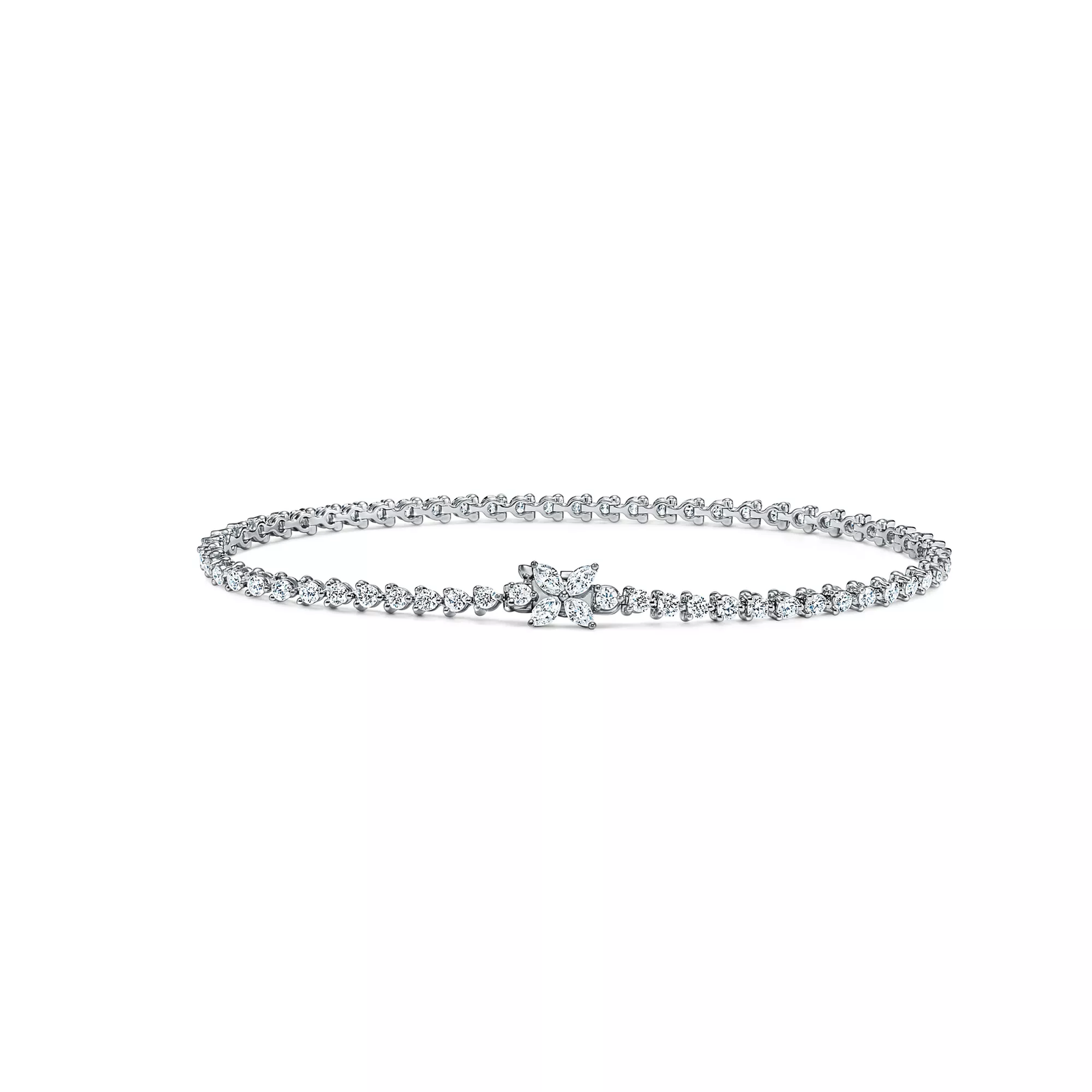 Tennis Bracelet in Platinum with Diamonds
