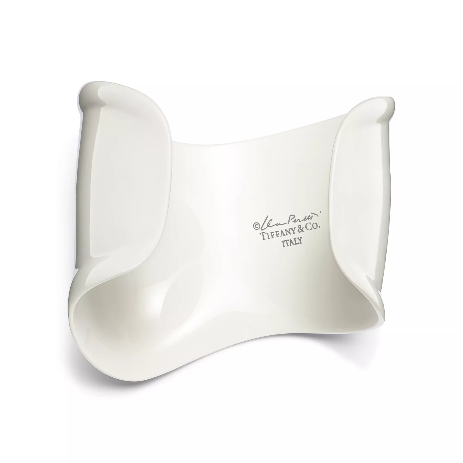 Medium Bone Cuff in White Finish over Copper