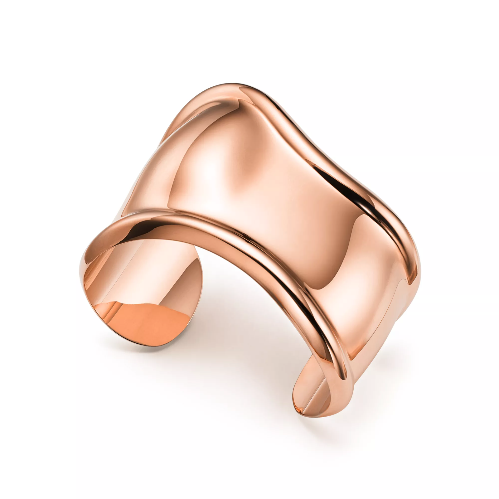 Small Bone Cuff in Rose Gold, 43 mm Wide