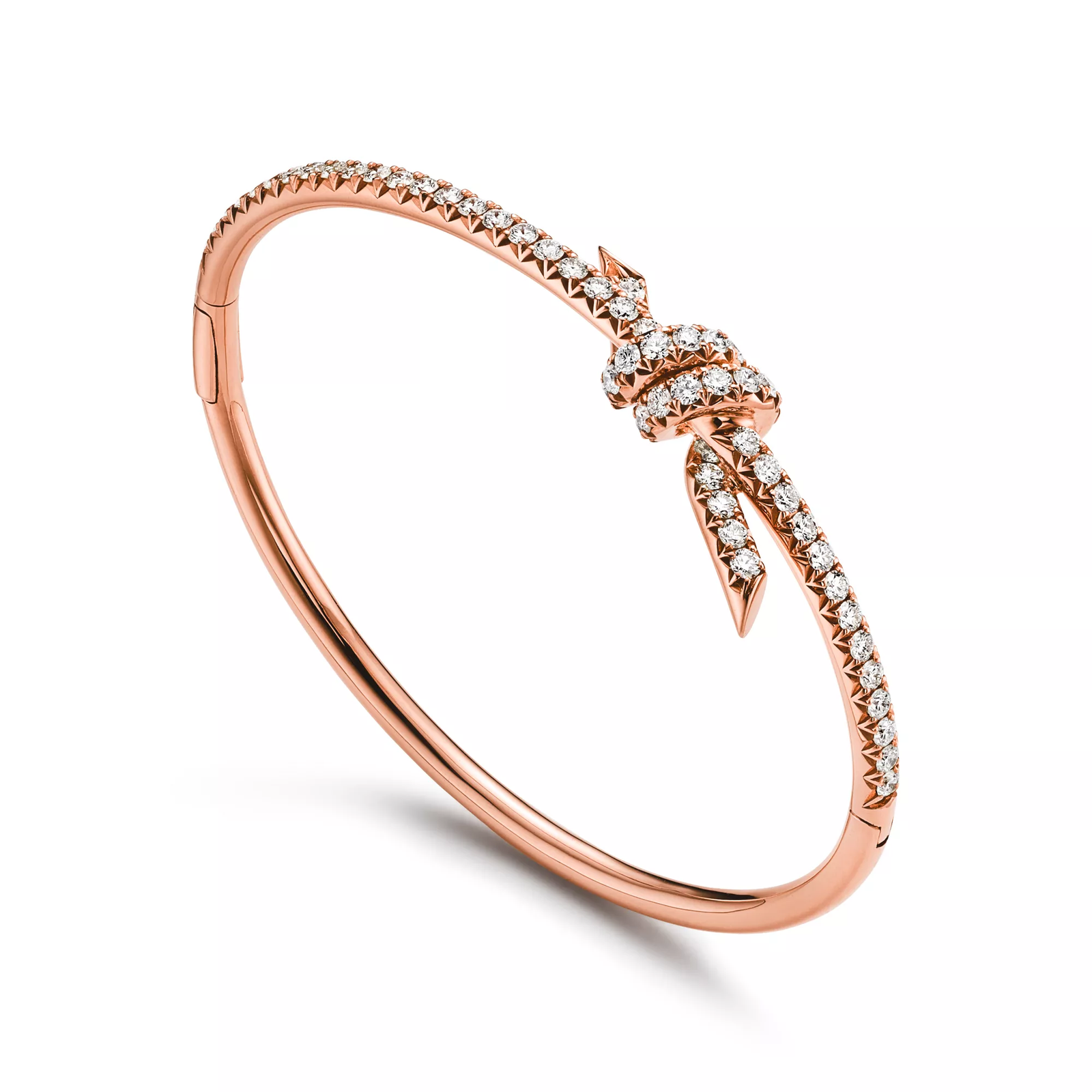 Bangle in Rose Gold with Diamonds