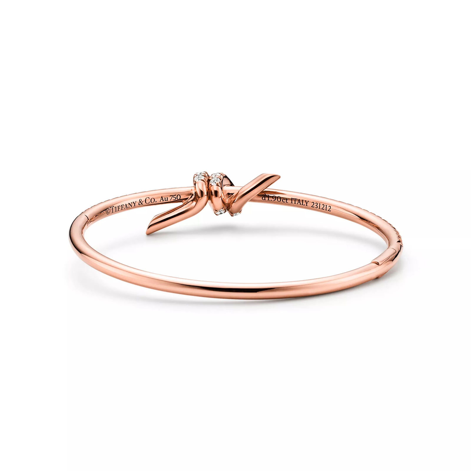 Bangle in Rose Gold with Diamonds