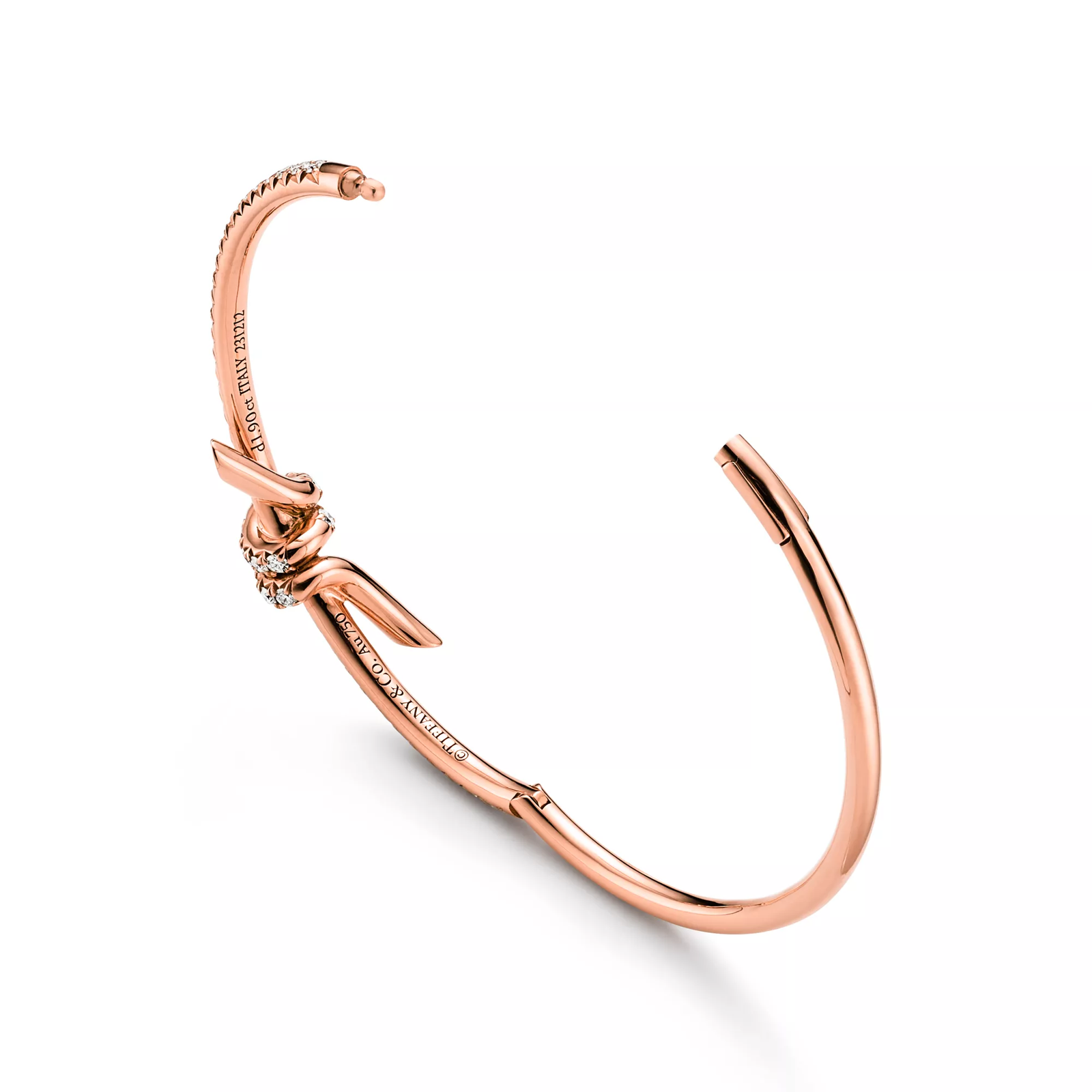 Bangle in Rose Gold with Diamonds
