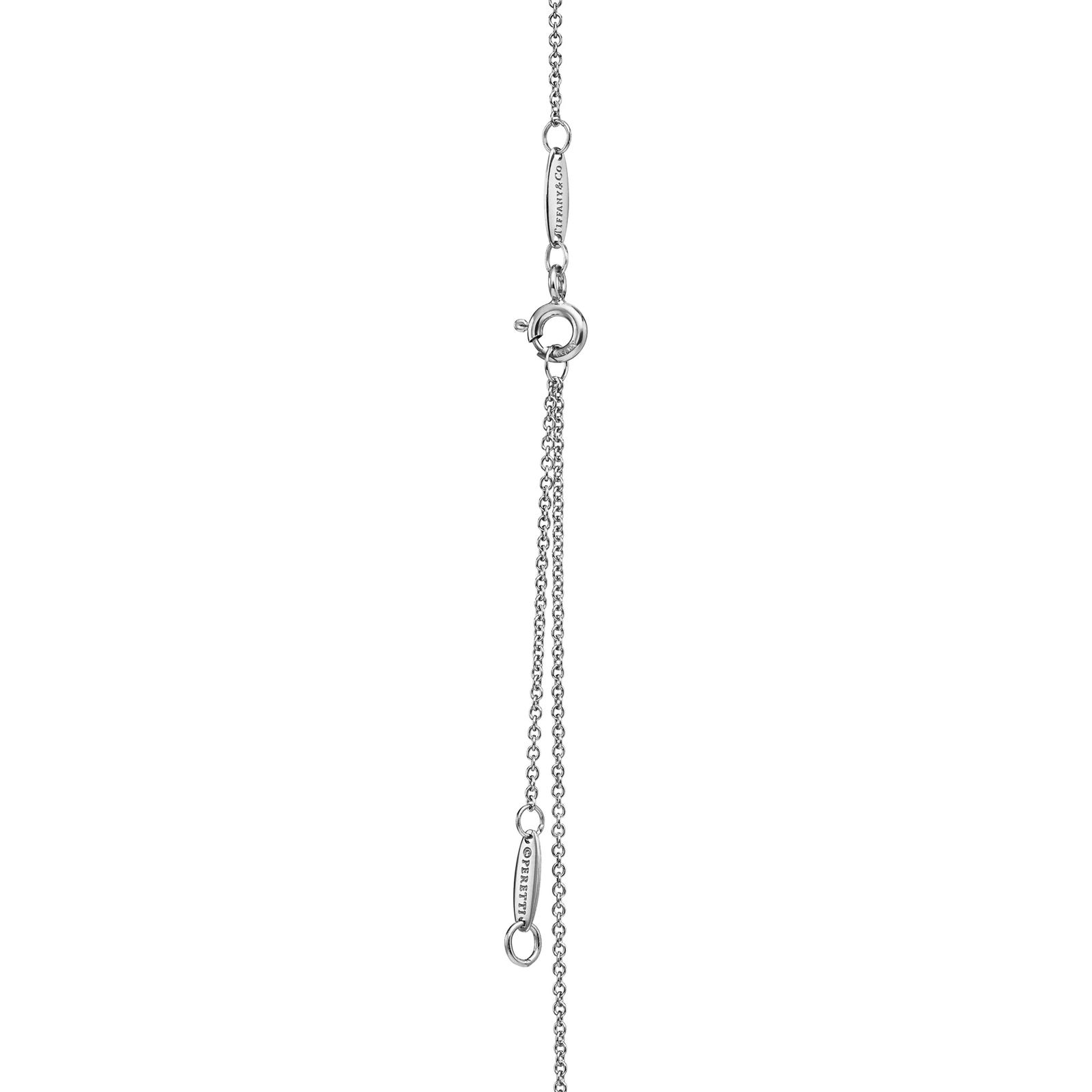 Open Heart Pendant in Platinum with Diamonds