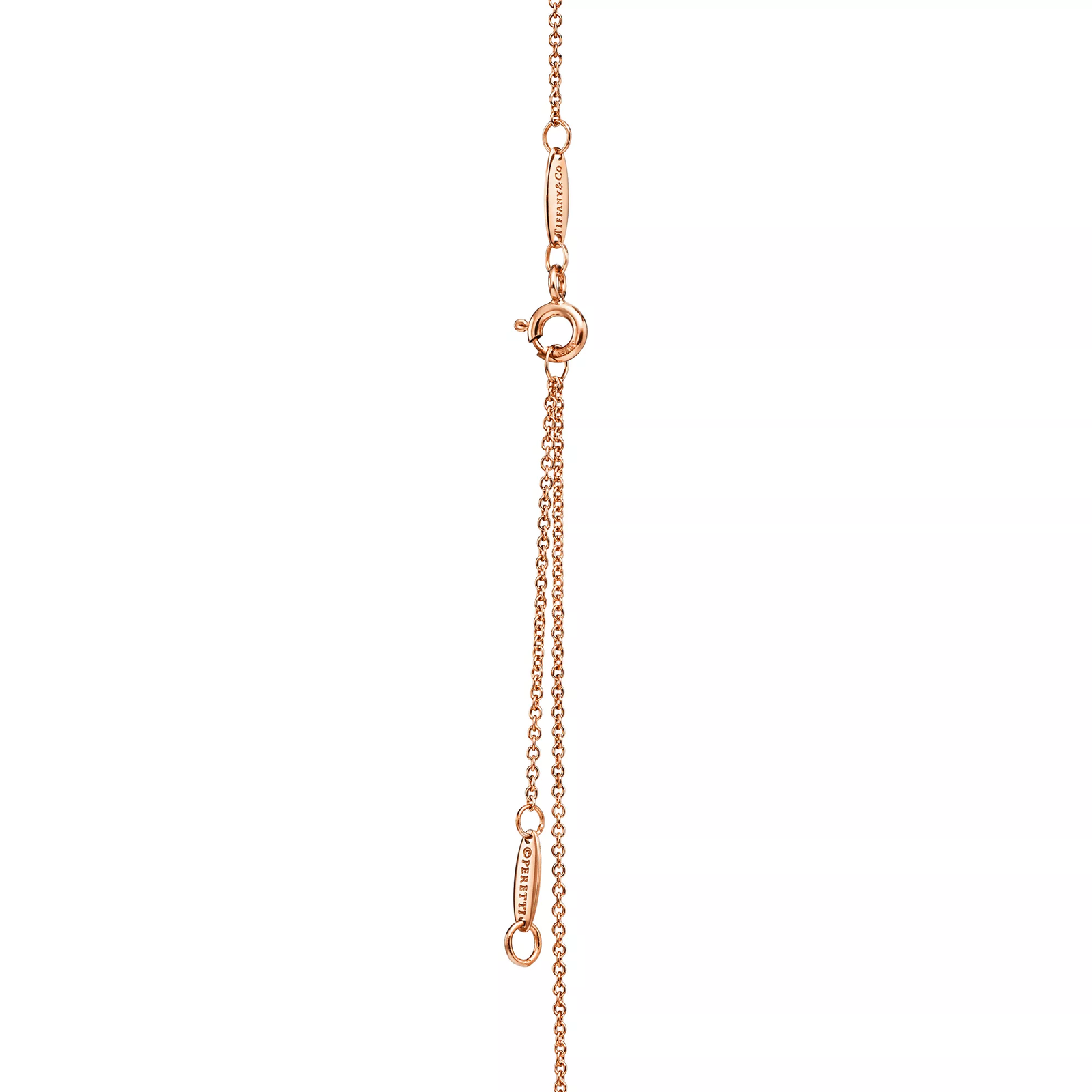 Open Heart Pendant in Rose Gold with Diamonds