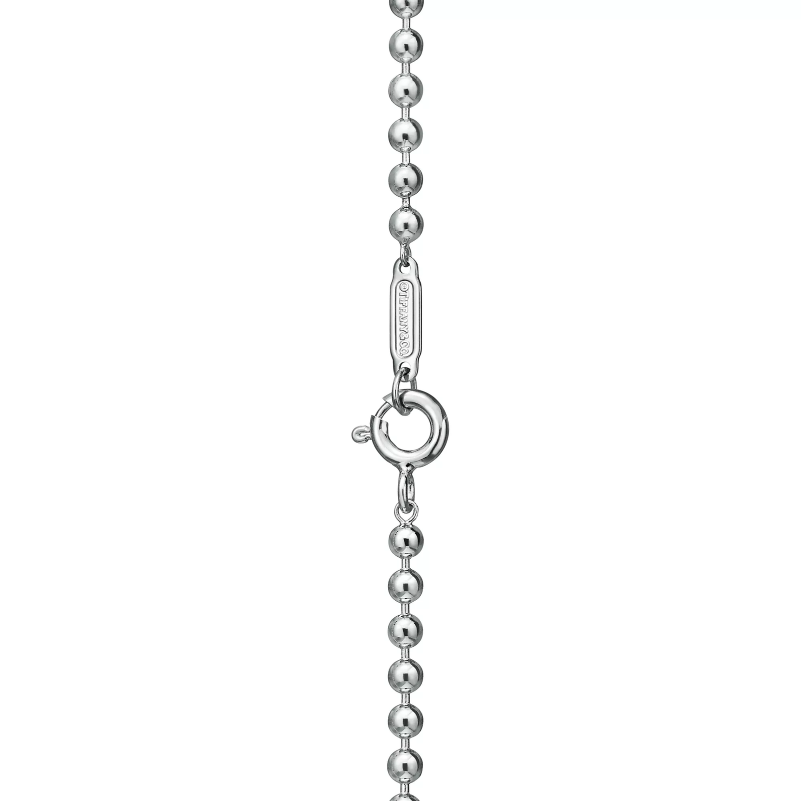 Small Double Lock Bead Bracelet in Sterling Silver
