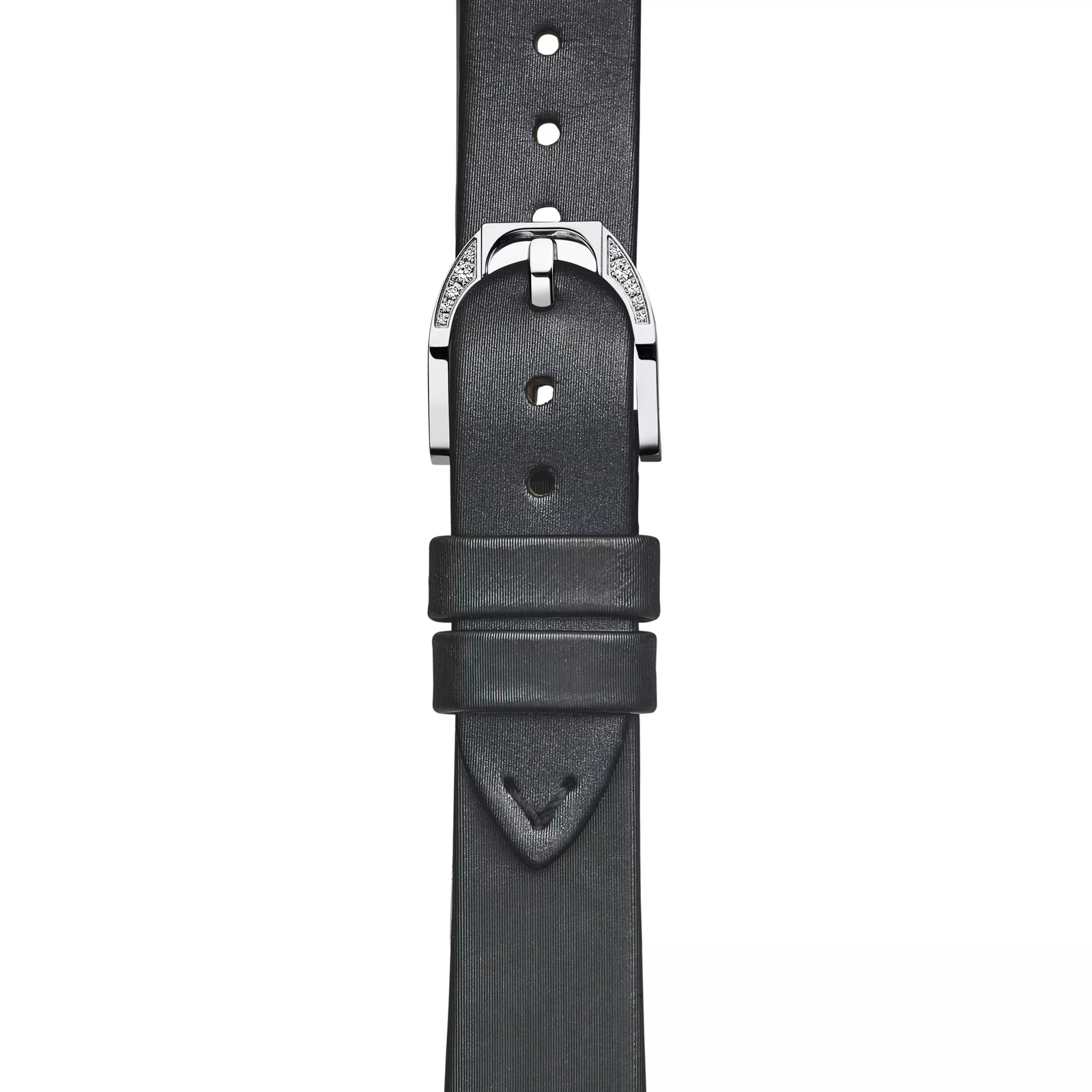 32 mm Round Watch in White Gold with Diamonds