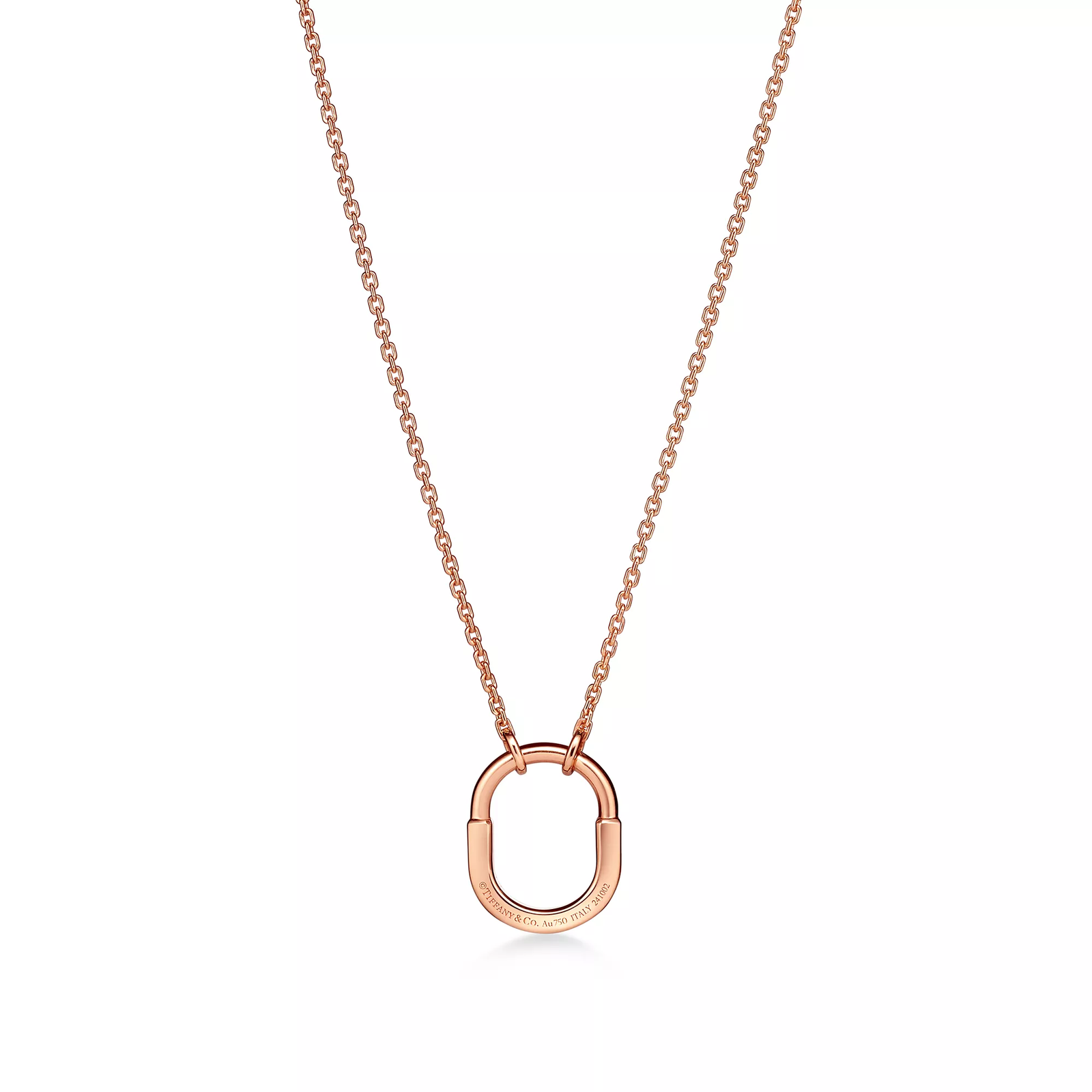 Small Pendant in Rose Gold with Diamonds