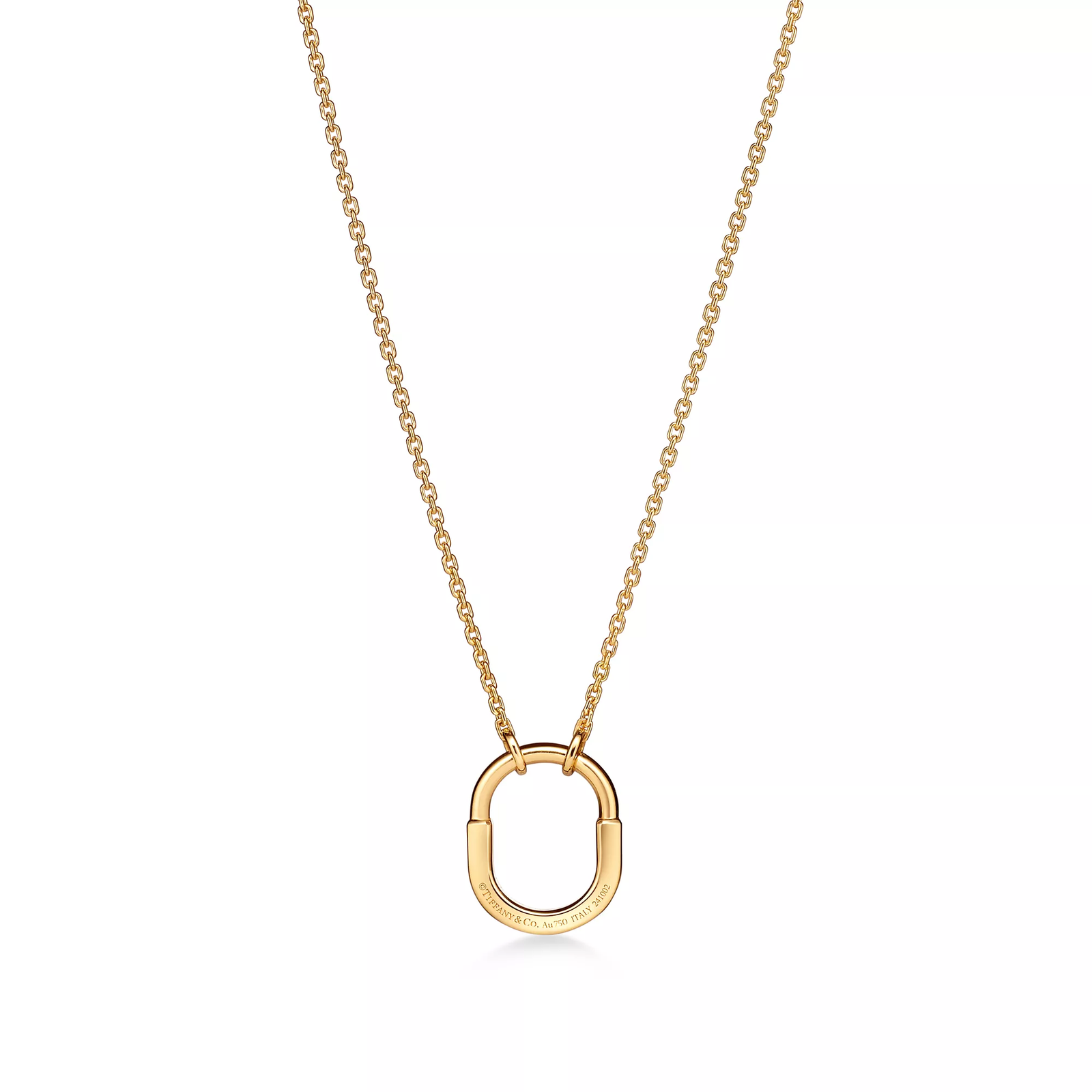 Small Pendant in Yellow Gold with Diamonds