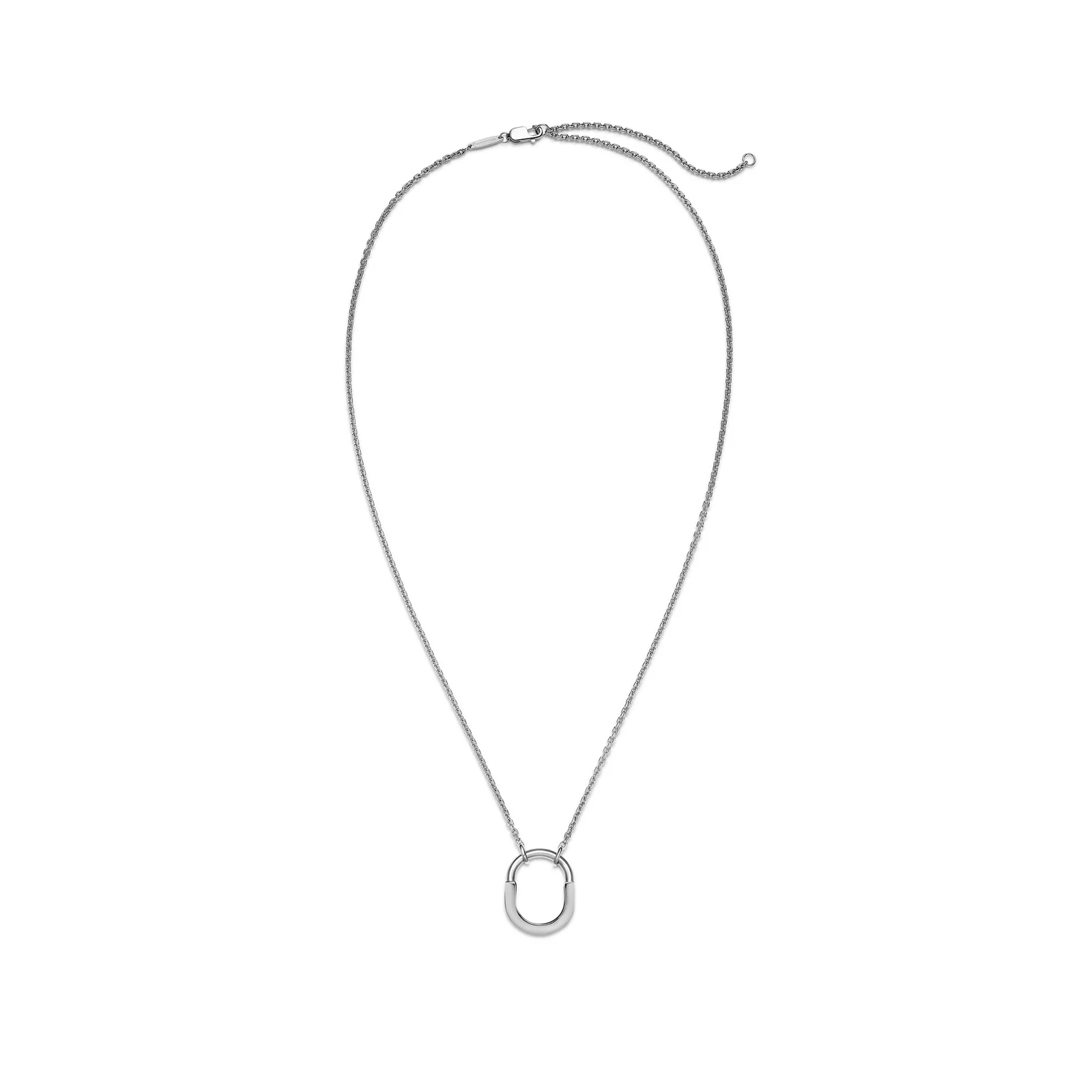 Small Pendant in White Gold