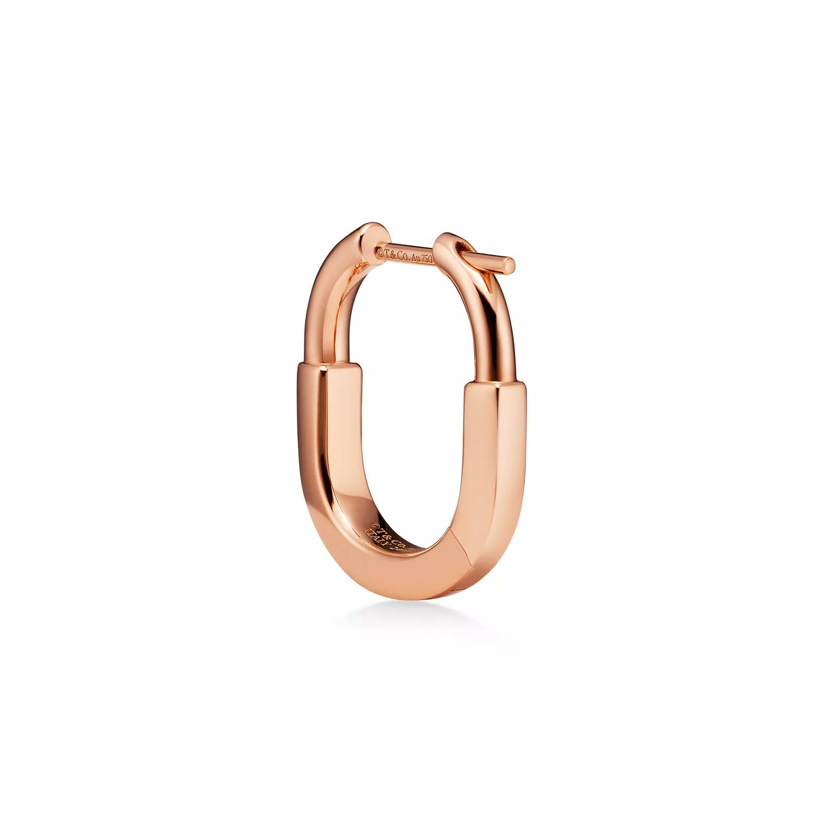 Small Earrings in Rose Gold with Diamonds