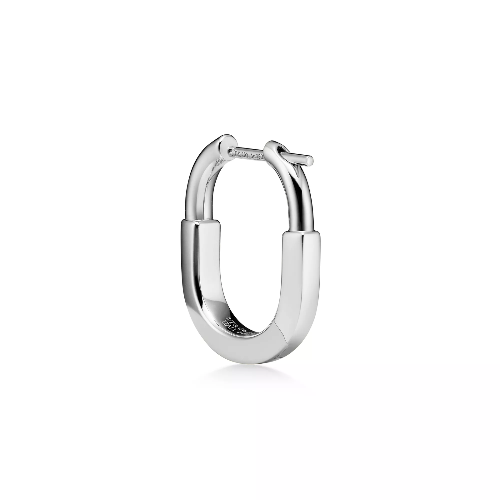Small Earrings in White Gold with Diamonds