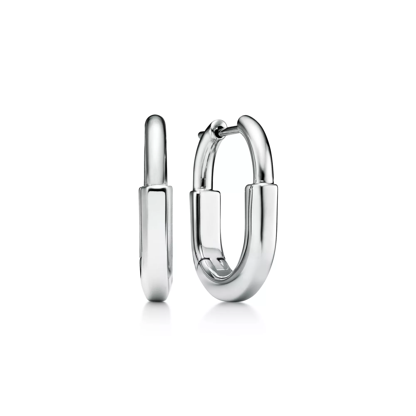 Small Earrings in White Gold