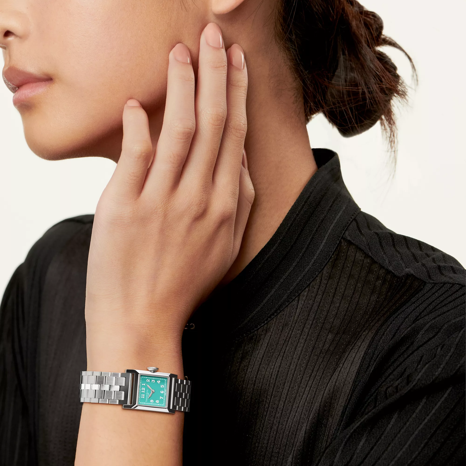 20 mm Watch in Steel with a Tiffany Blue Dial