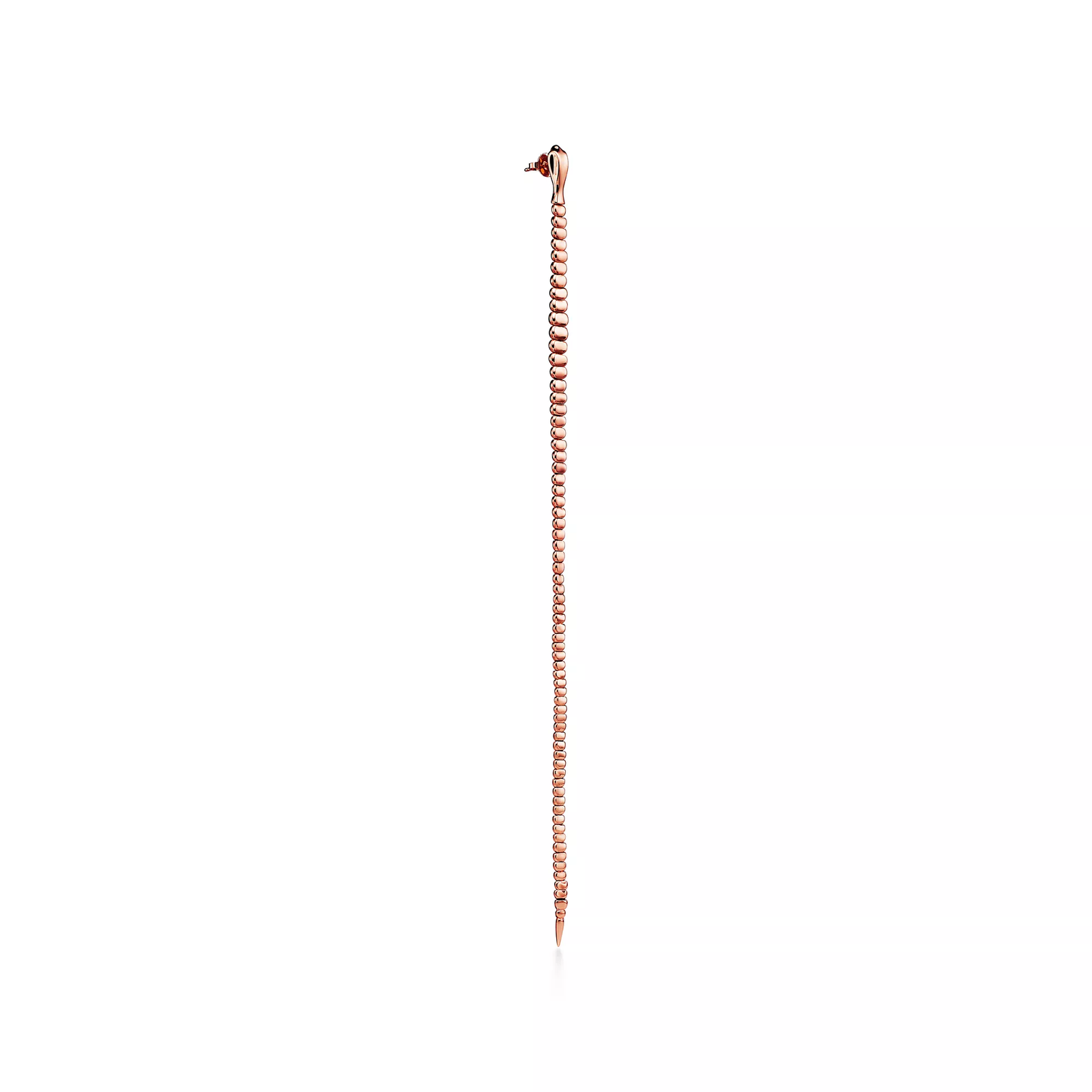Snake Earrings in Rose Gold