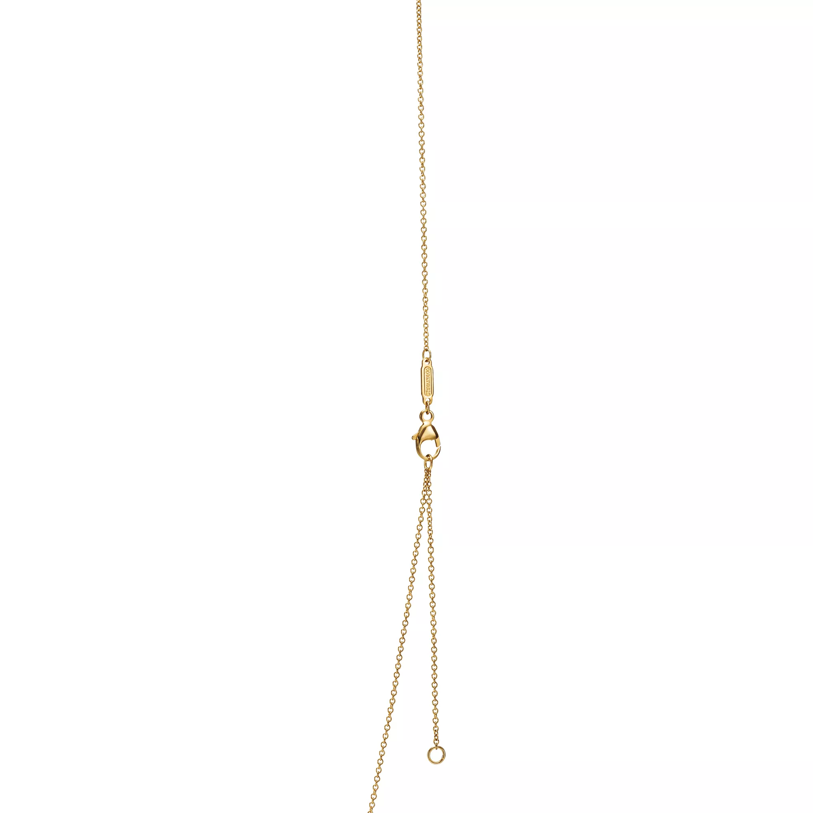 Mini Heart Tag Pendant in Yellow Gold with a Diamond