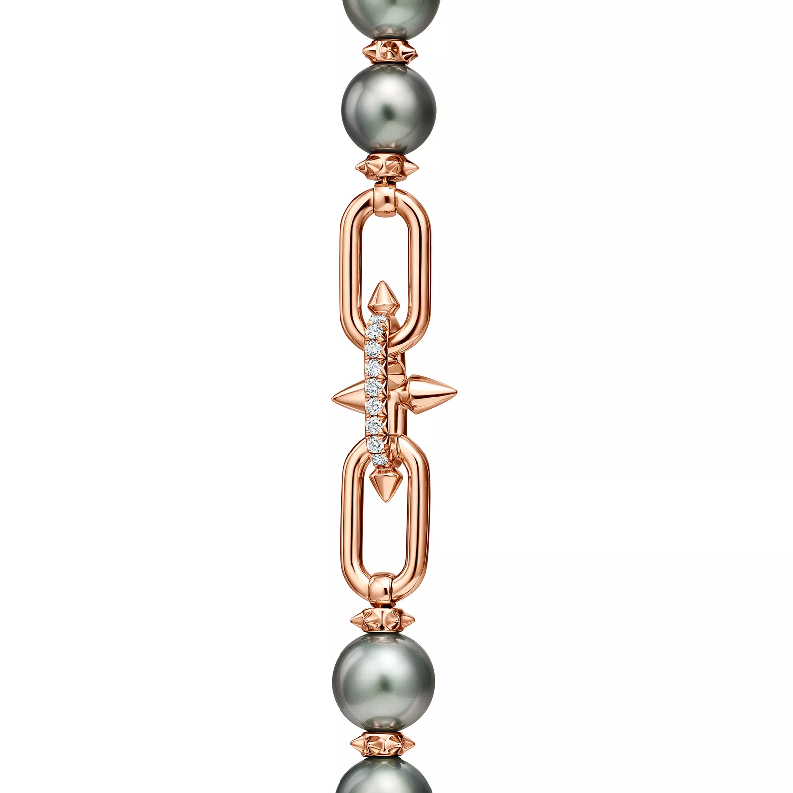 Tahitian Pearl Bracelet in Gold with Diamonds