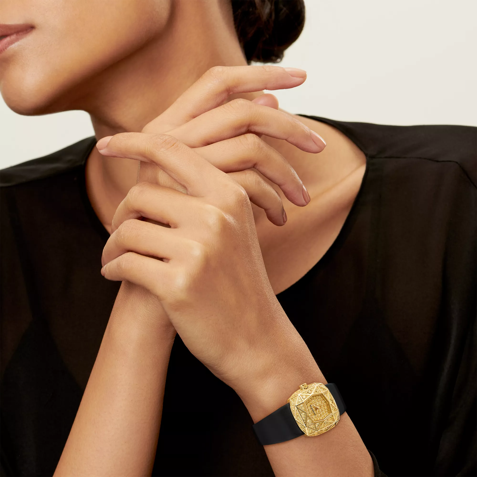 Watch in Yellow Gold with Yellow Diamonds