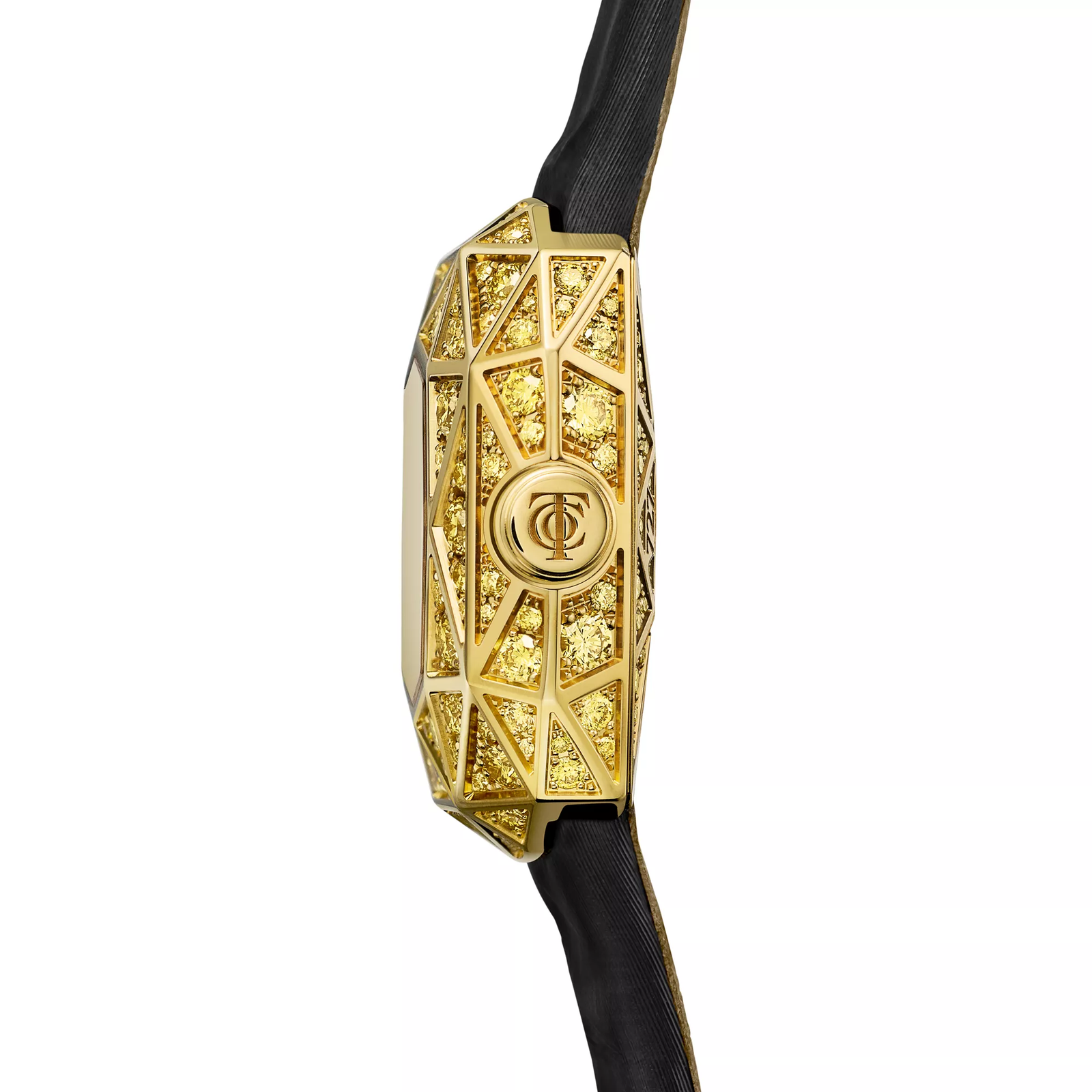Watch in Yellow Gold with Yellow Diamonds