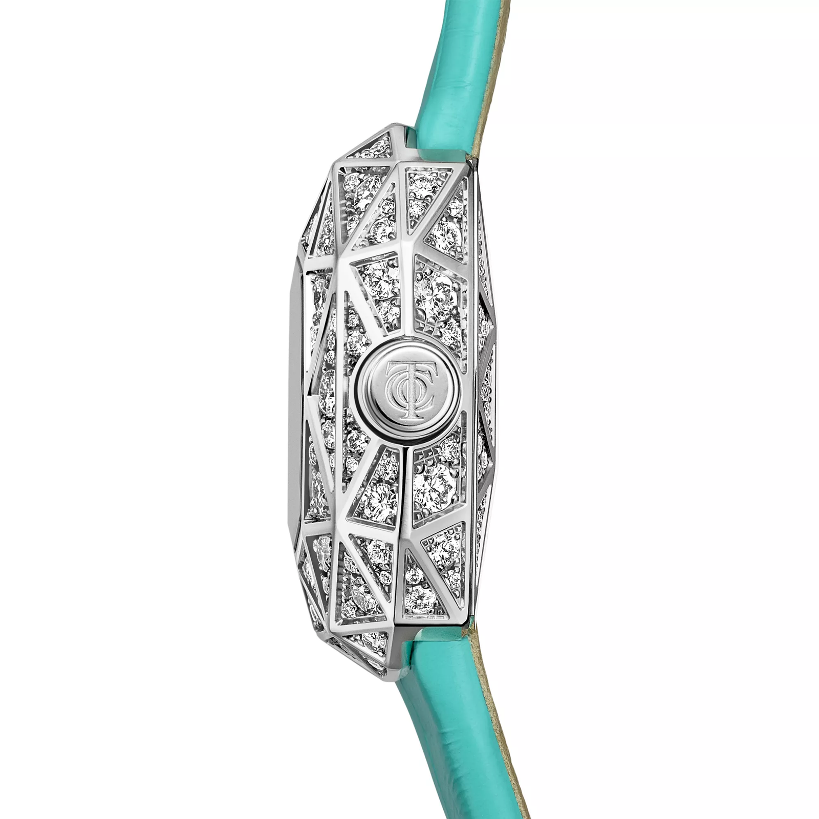 Facet Watch in White Gold with Diamonds