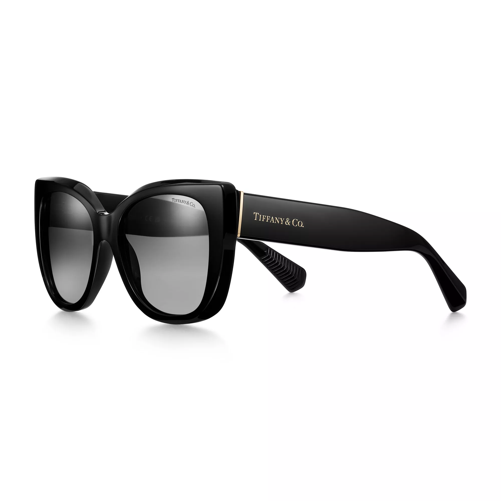 Sunglasses in Black Acetate with Polarized Gray Gradient Lenses