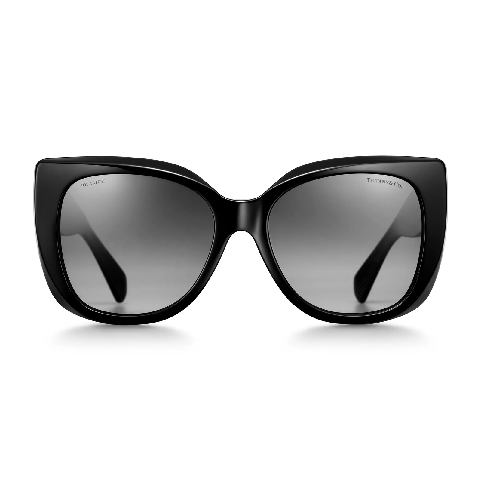 Sunglasses in Black Acetate with Polarized Gray Gradient Lenses