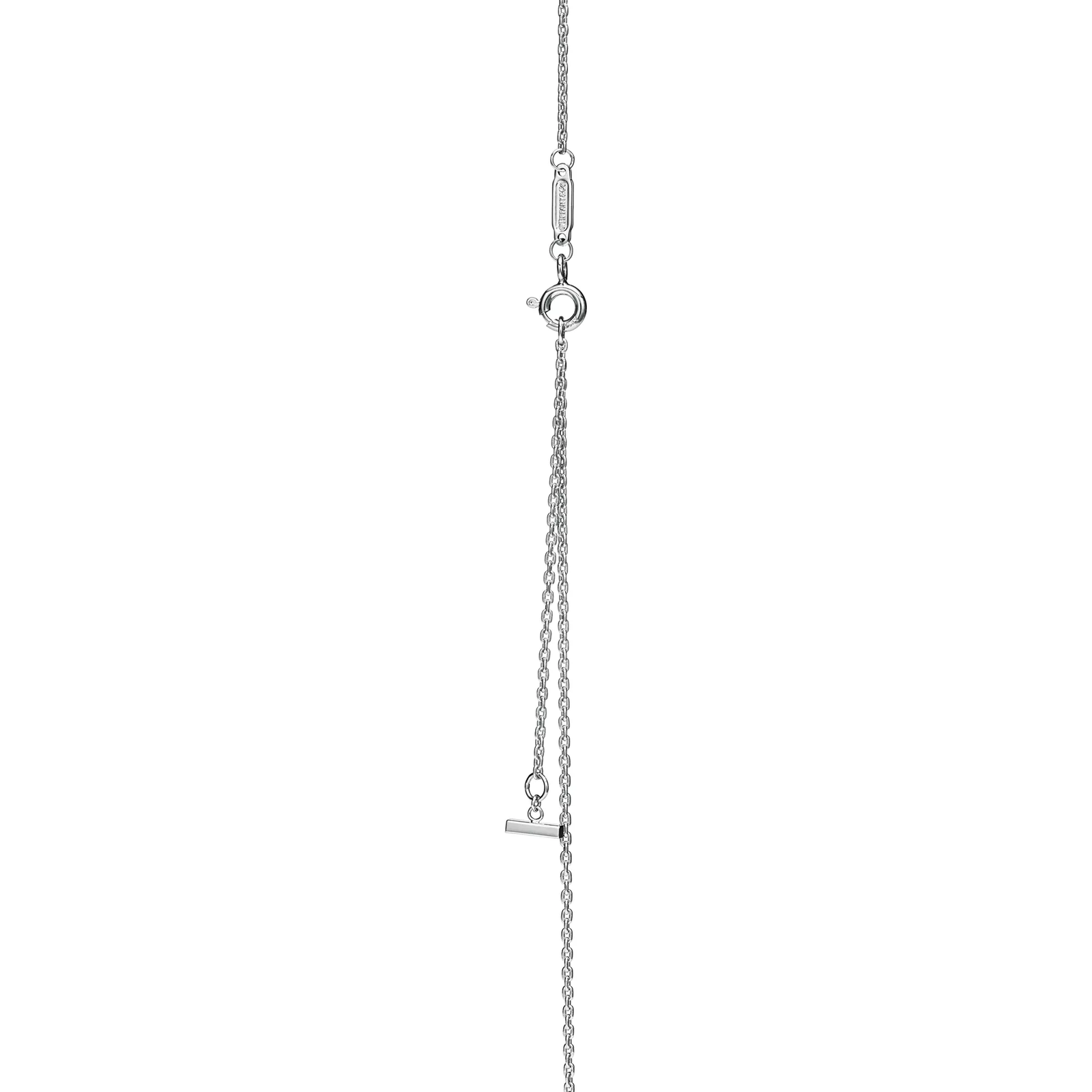 Smile Medium Pendant in White Gold with Diamonds