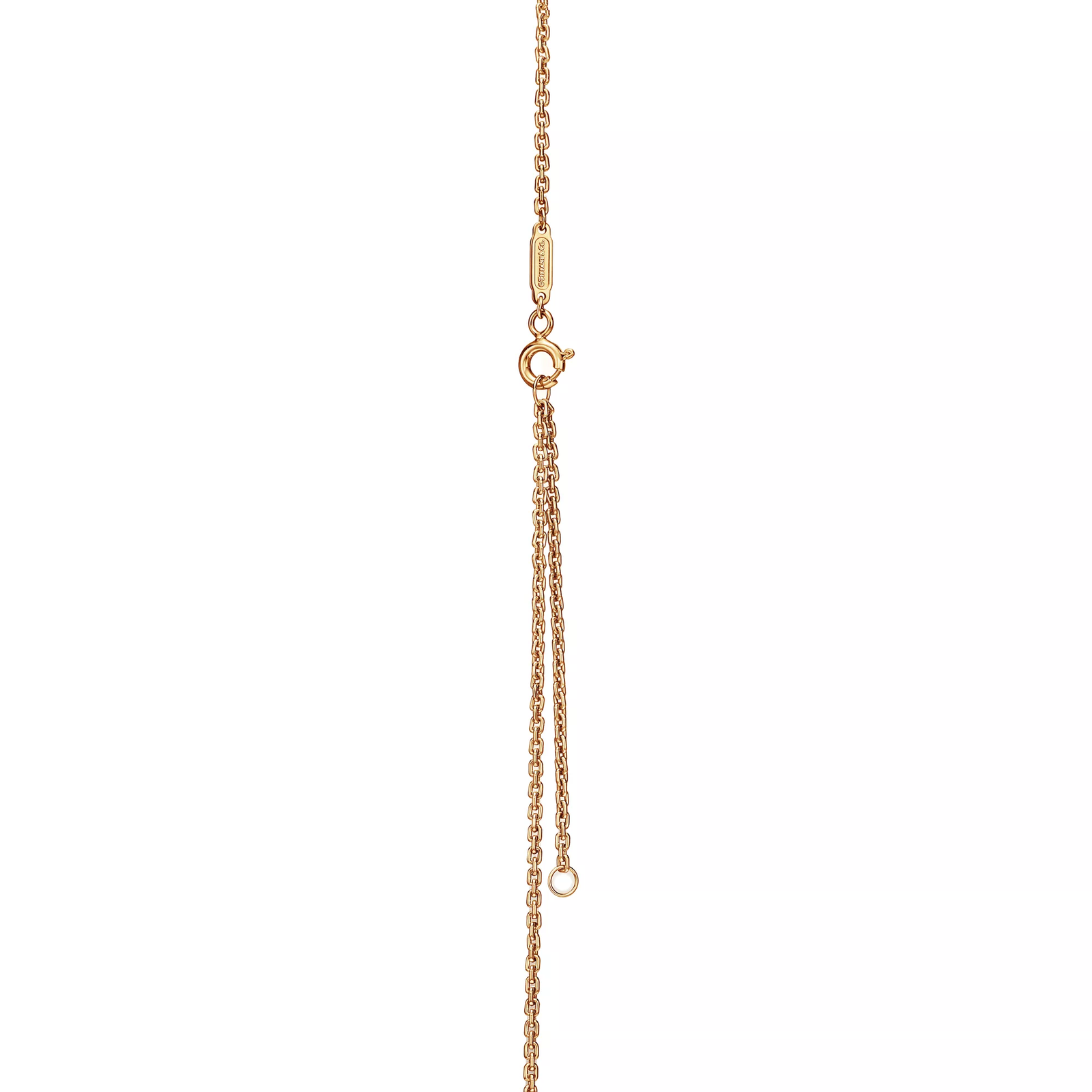 Small Double Link Pendant in Yellow Gold