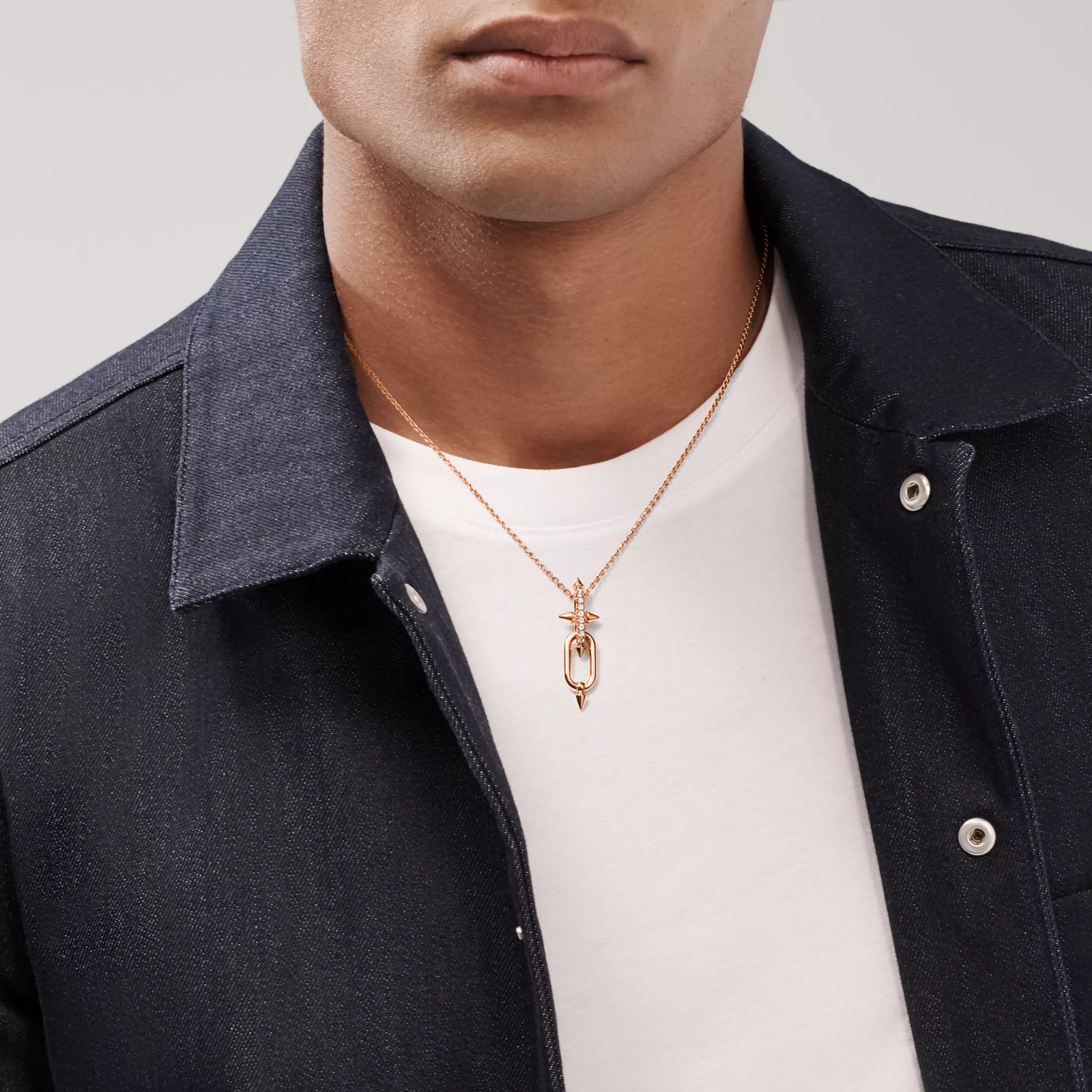 Pendant in Rose Gold with Diamonds