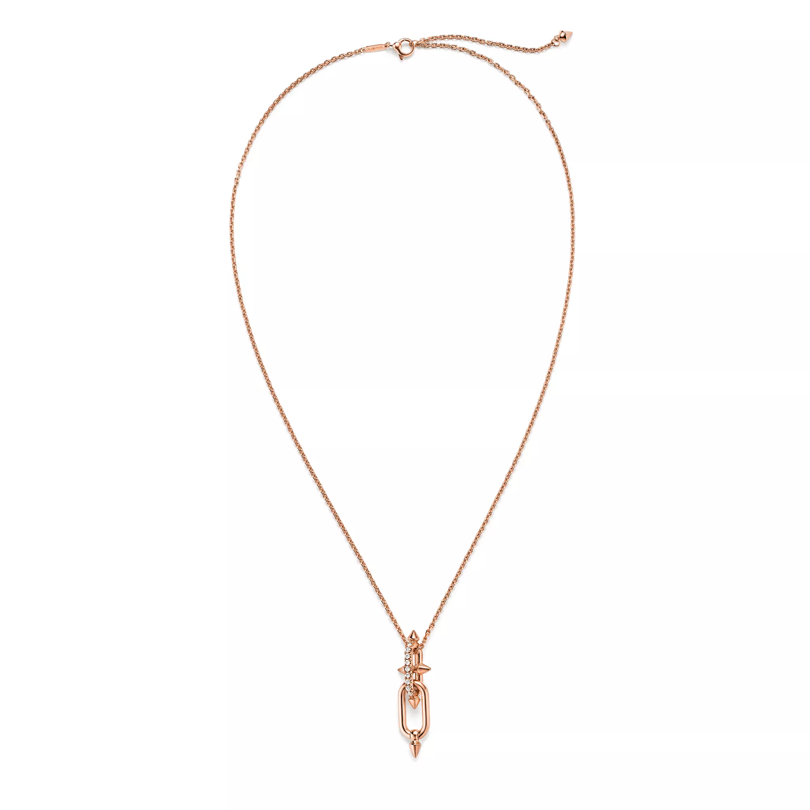 Pendant in Rose Gold with Diamonds